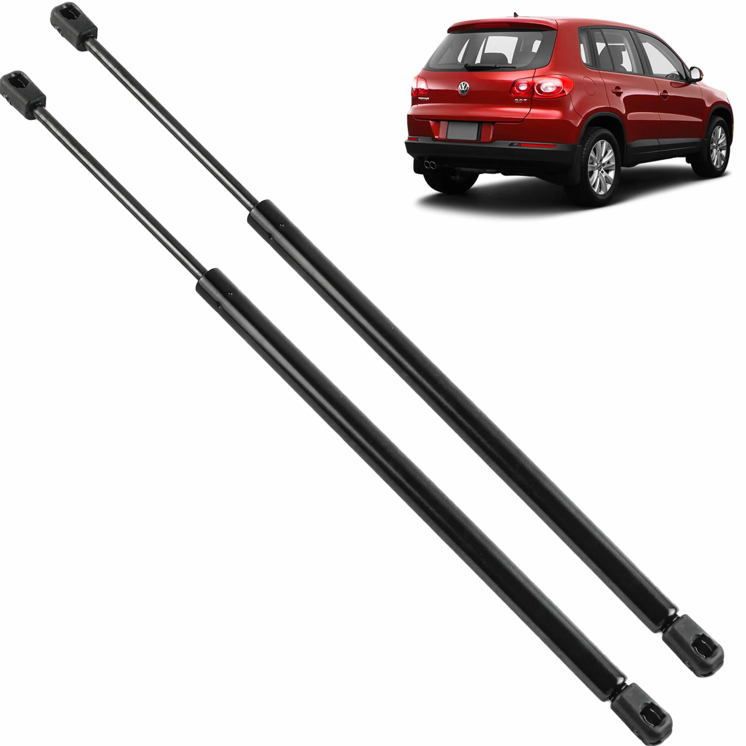 2 pistoncini portellone compatibili per Tiguan 1 (5N) (2007-2016) ammortizzatori cofano posteriore. 5N0827550, 1635439080