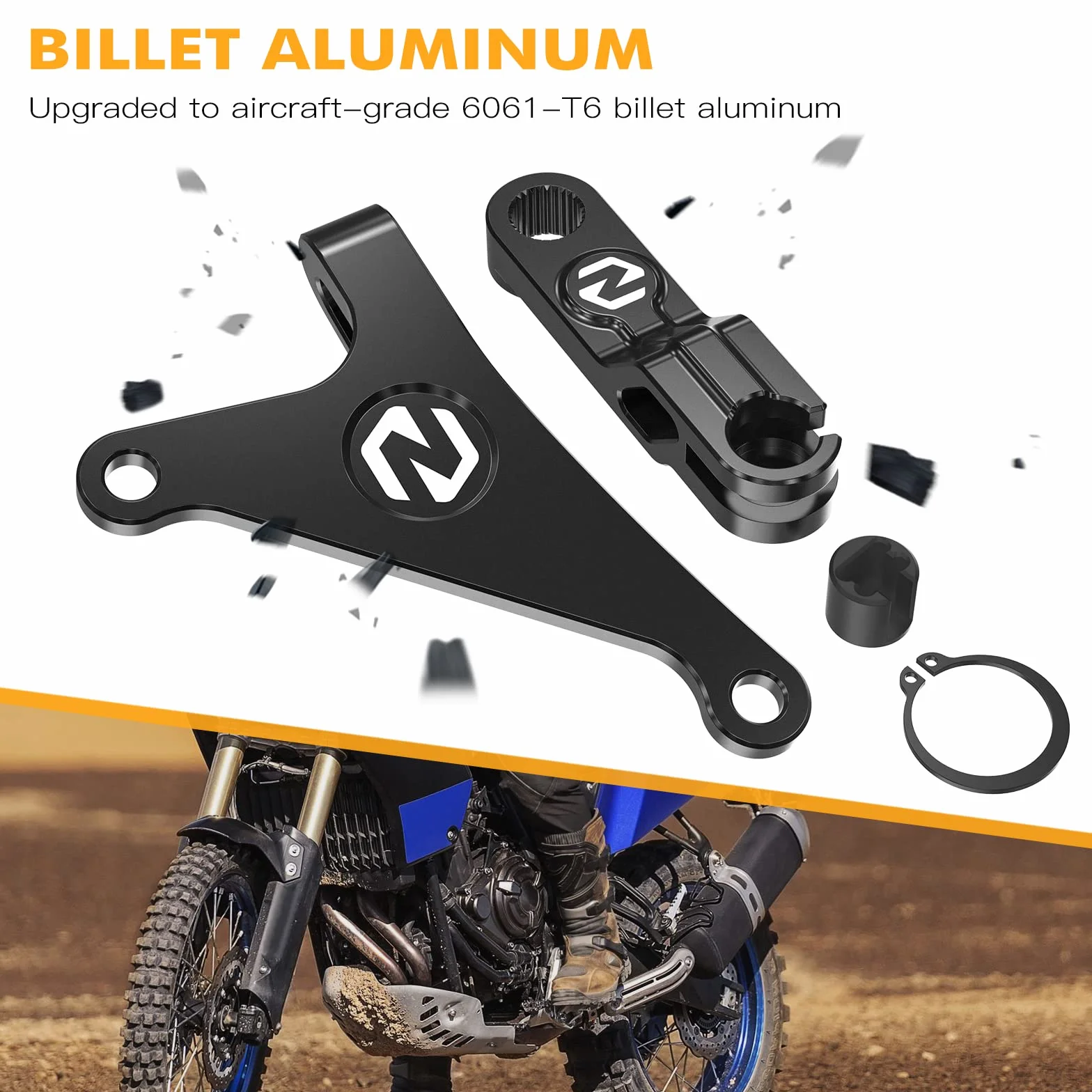 NICECNC Leva frizione Compatible XSR700 2018-2023 MT-07 2018-2022 nero