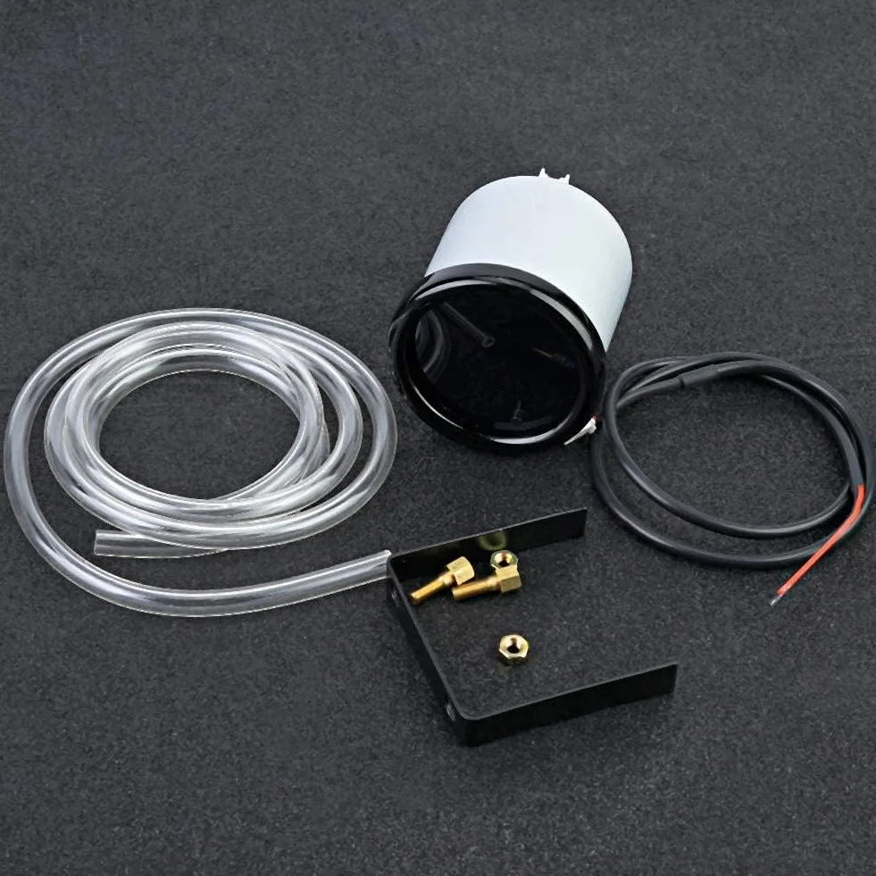 Kit misuratore turbo boost, display a LED universale 2 "52mm Misuratore turbo boost per moto con sensore