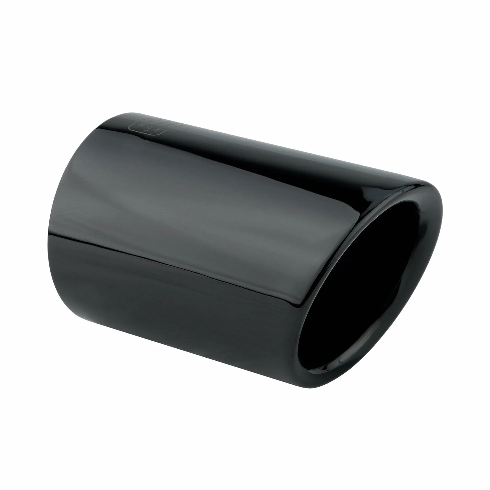 Terminali di Scarico in Acciaio Inox L&P A293 Nero Lucidato Cromato