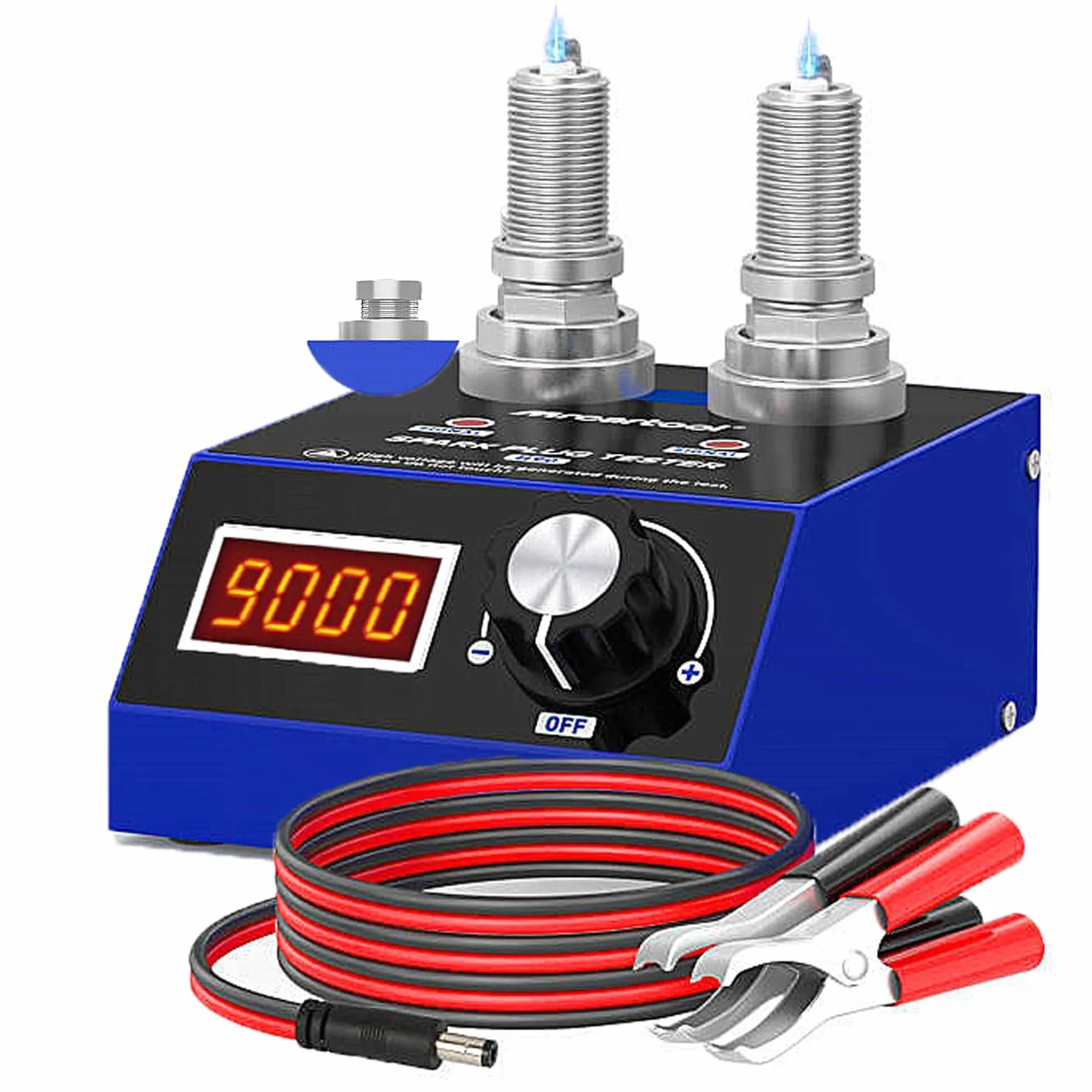 Tester per candele H90 12V display LCD doppio foro per auto benzina