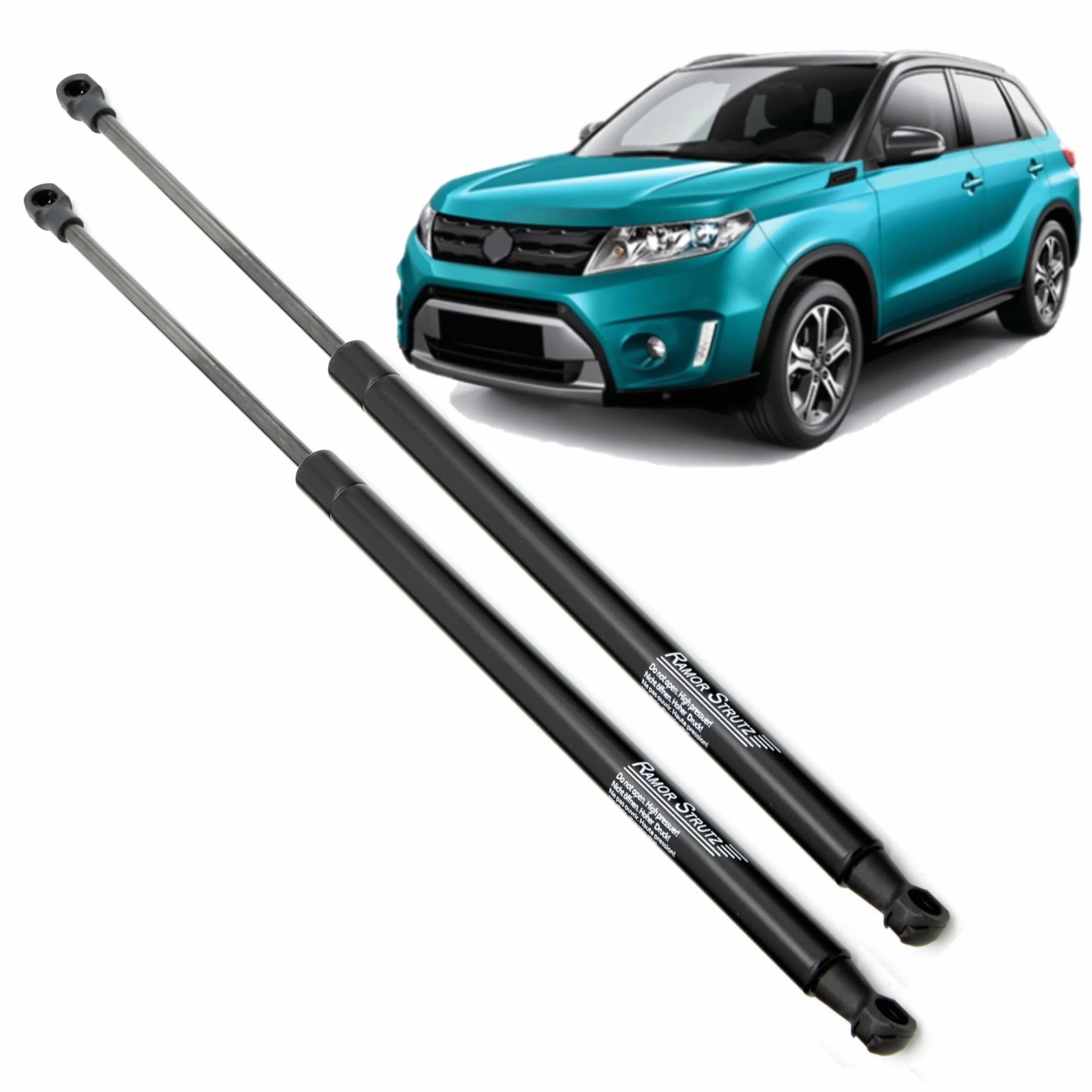 2x Molle a Gas Compatibile con Suzuki Vitara (LY) 2015-2019. Ammortizzatore Pistoncini Cofano Posteriore Sostituzione per 8185054P01 e altri.