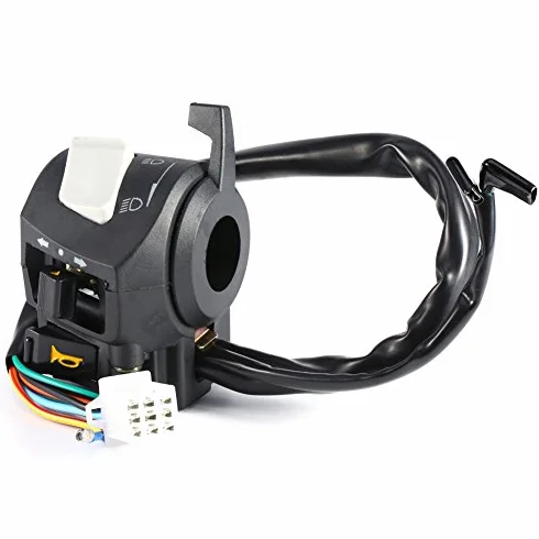 Interruttore manubrio moto 7/8 pollici 12V Comando luci Accensione elettrica