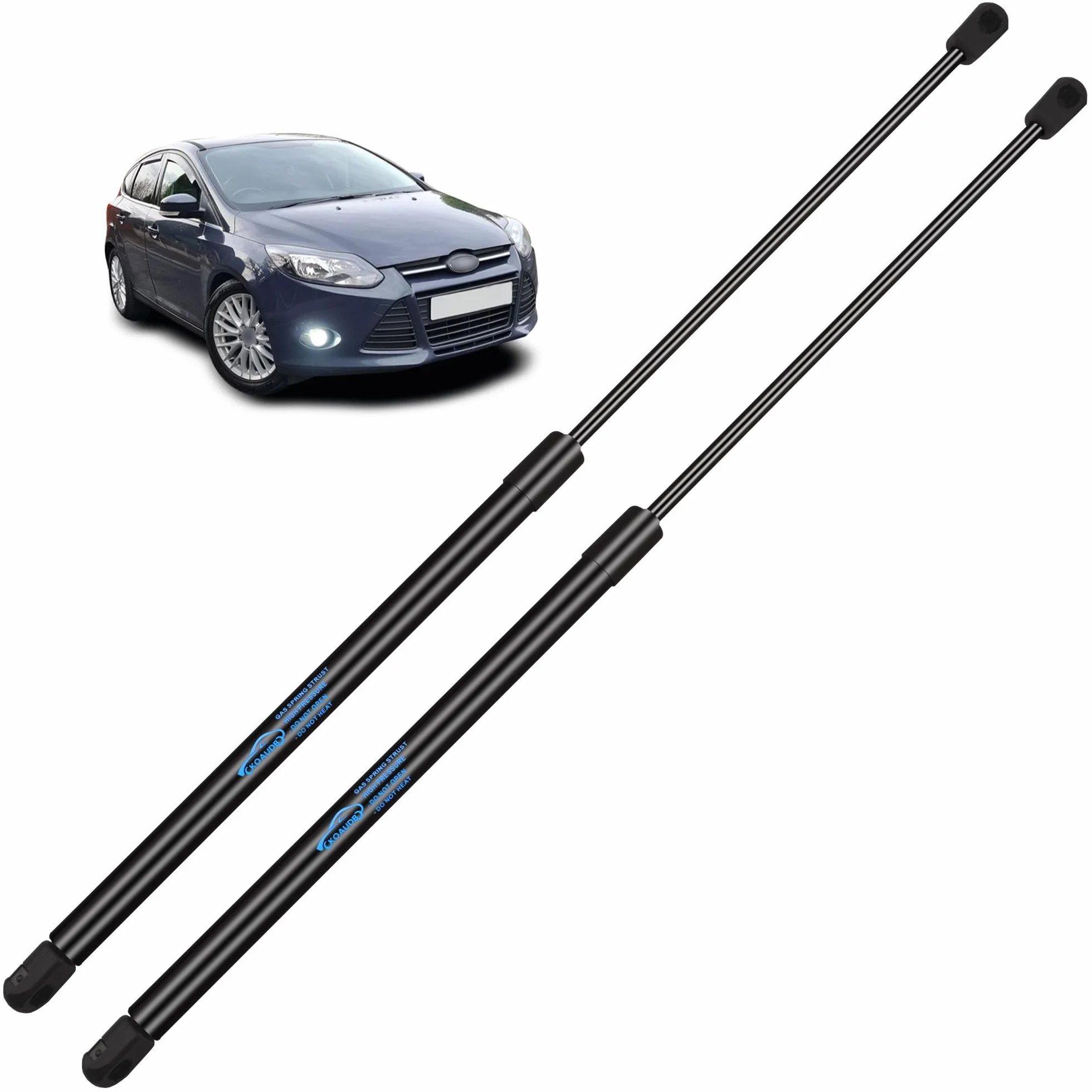 2x Molle a Gas Ammortizzatori Posteriori per Ford Focus MK3 2010-2018 Nero Pistoni Portellone Posteriore 385N 600MM Pistoni per Portellone Posteriore Sostituire #BM51A406A10AE
