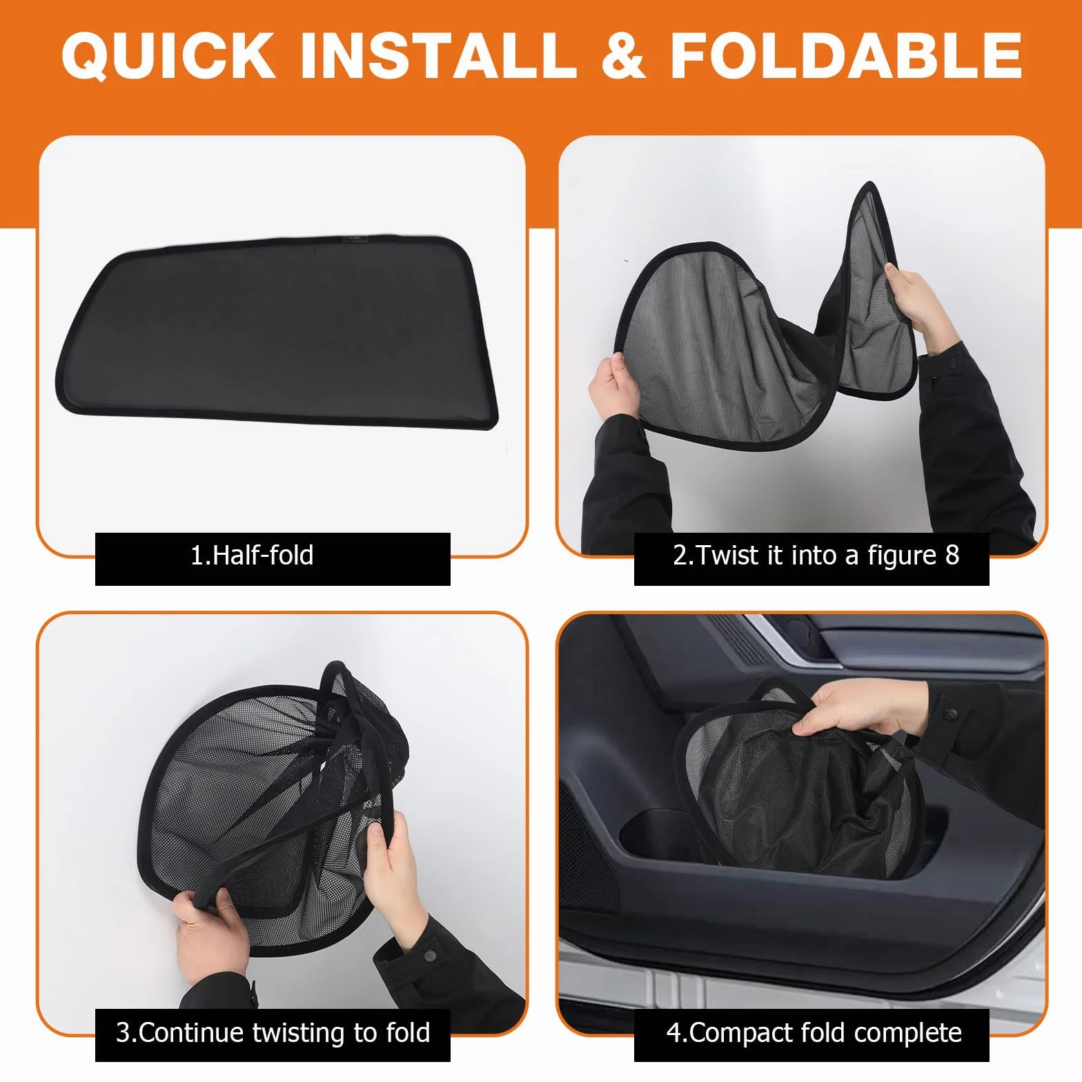 Parasole finestrini laterali posteriori auto VW Golf 7 2013-2021 magnetico protezione solare UV
