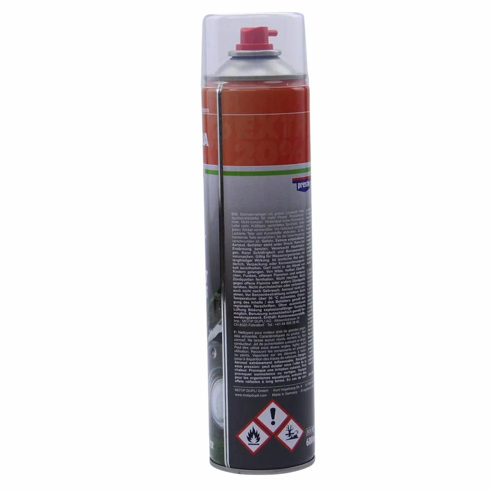 Detergente per freni Power e componenti, 12 x 600 ml bomboletta spray, senza acetone