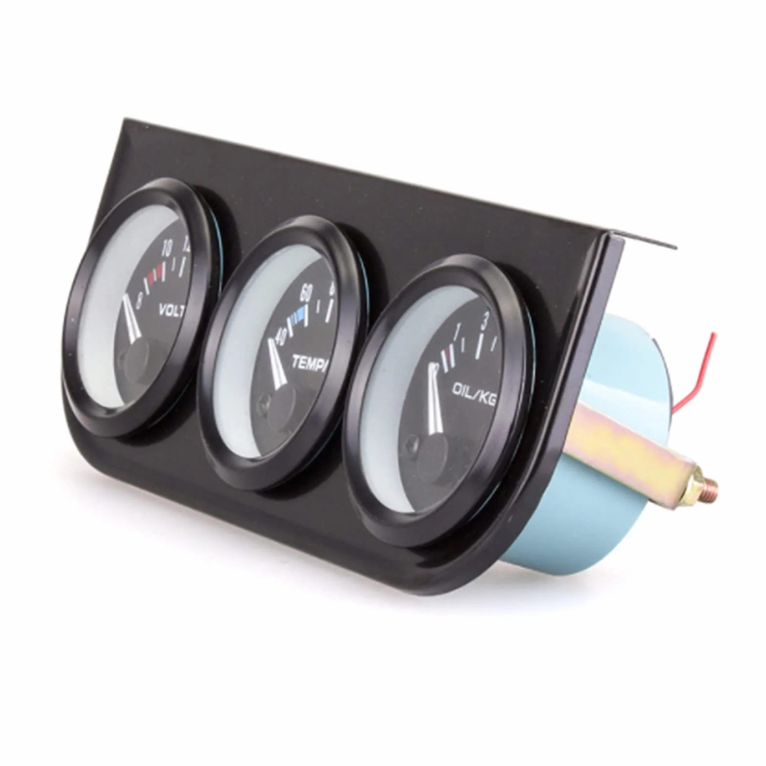 Viviance 52mm Lunetta Voltmetro Acqua Termometro Manometro olio (Nero)