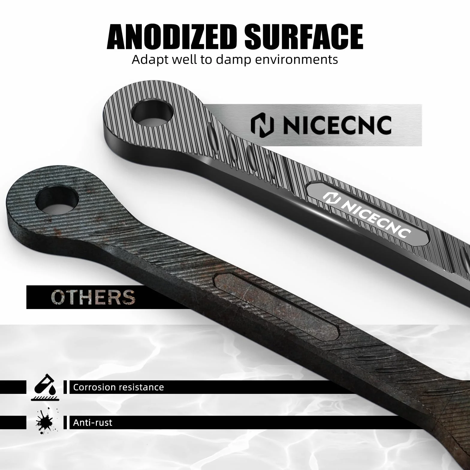 NICECNC Link di abbassamento in alluminio billet 38 mm per Yamaha Tenere 700 XTZ700 2019-2023