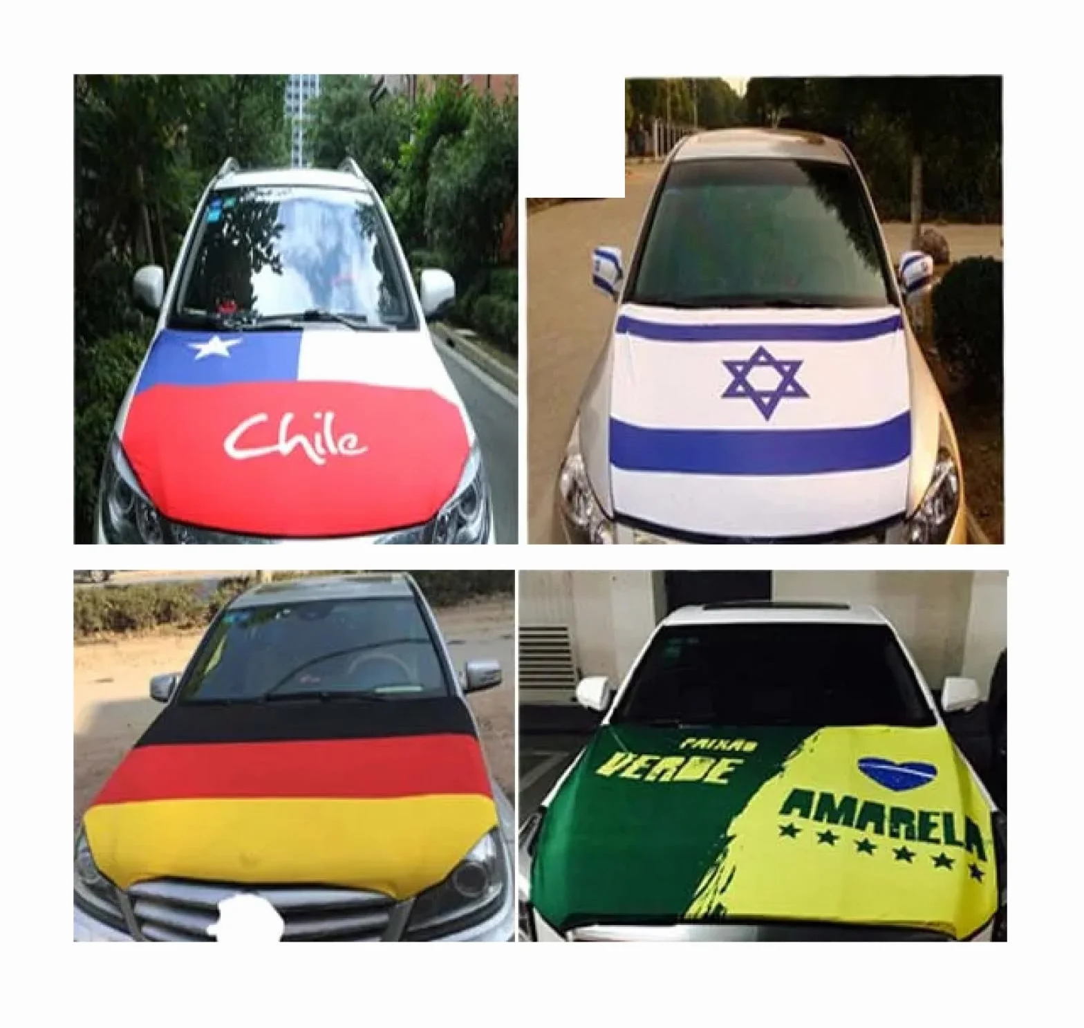 Personalizzata Protezione Cofano Auto - Bandiere Copertura Protettiva Avvolgimento Super Elastico Lavabile
