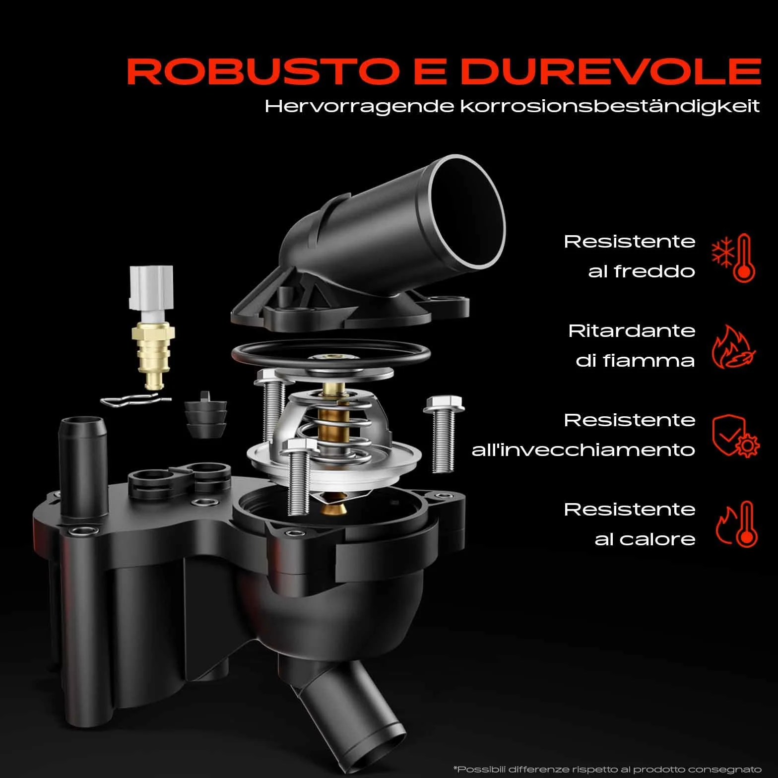 Frankberg Tubo di distribuzione del riscaldamento Uscita tubo Benzina Compatibile con Mokka/Mokka X J13 1.4L Zafira Tourer C P12 1.4L Meriva B MPV S10 1.4L Adam M13 1.4L Astra J GTC 1.4L 902-846