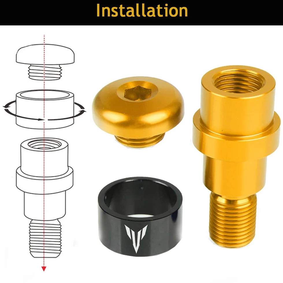 22mm 7/8" CNC Bilanceri Manubrio Contrappesi per MT-01 MT-03 MT-07 MT-09 MT-10 SP MT125