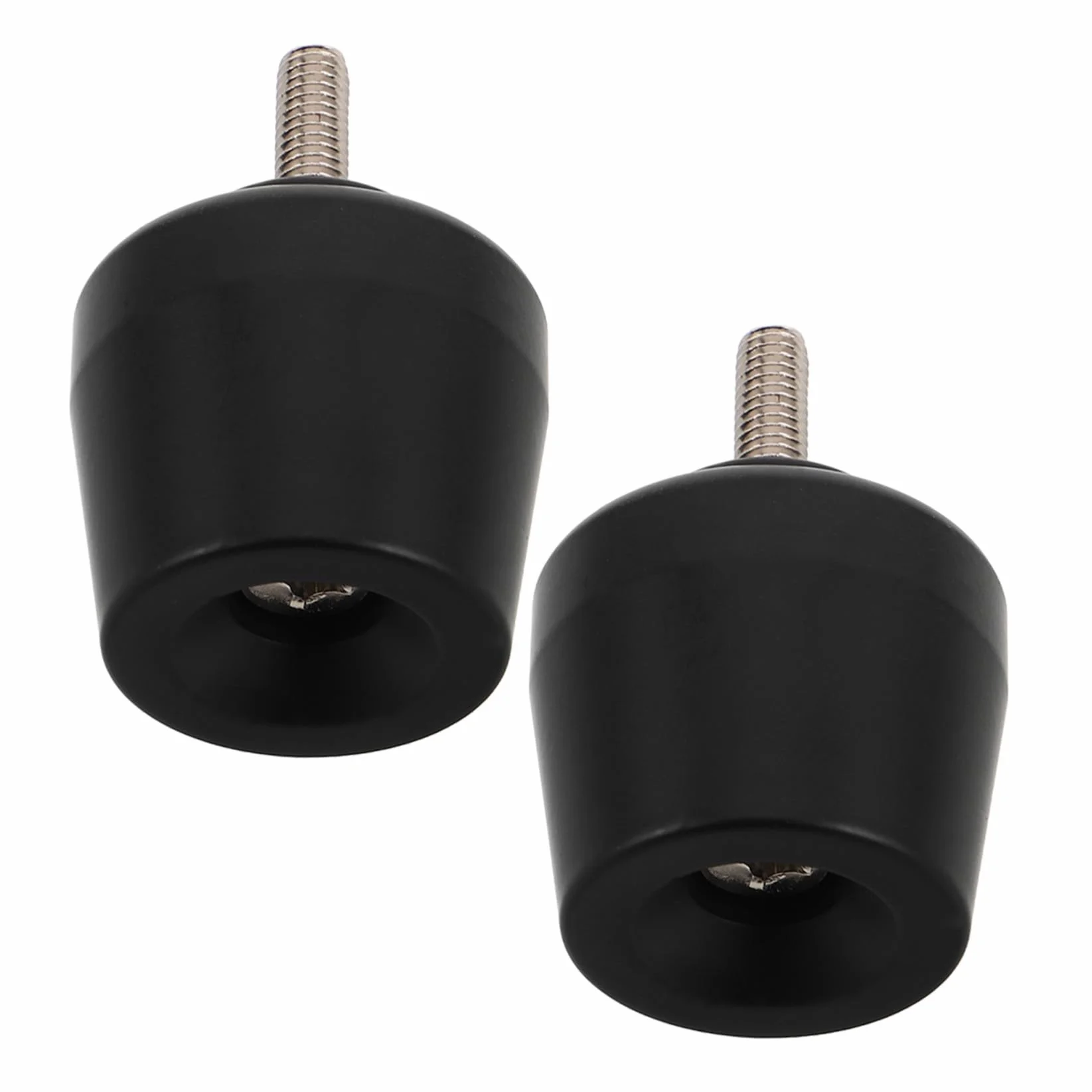 Mikikit Tappi Terminali Manubrio Moto in Metallo Nero M6 Funzione Anti-vibrazione e Rimozione Facile, per Dirt Bike e Scooter