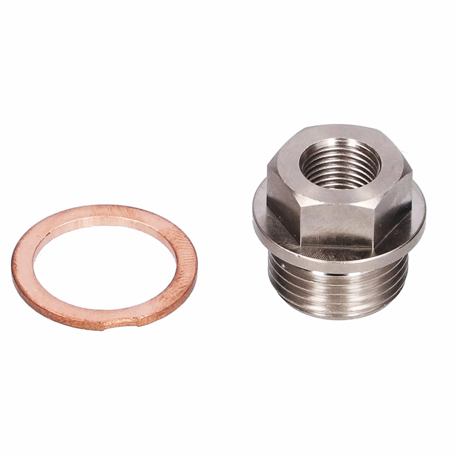 Adattatore Sensore Pressione Olio Filettatura M18x1,5 a 1/8NPT Sensore Temperatura Acqua di Scarico con Guarnizione