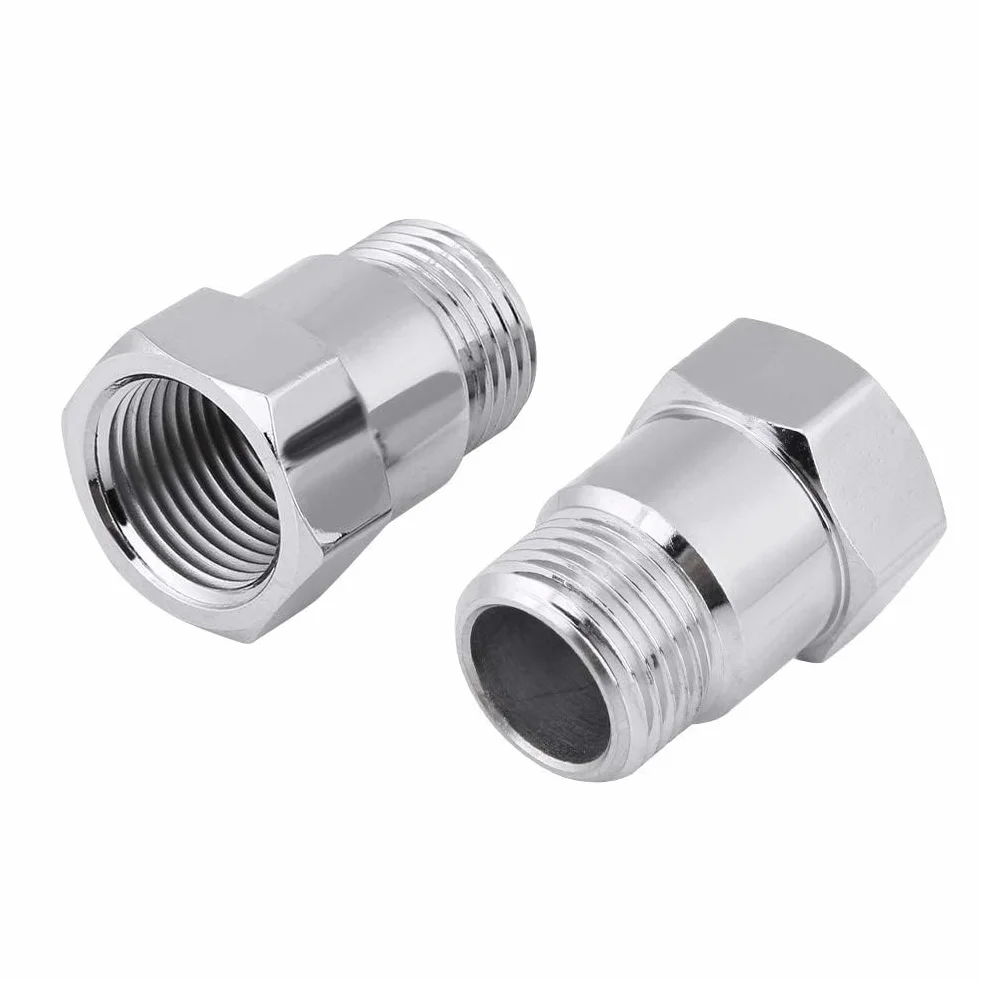 Adattatore sensore ossigeno 32mm M18 * 1,5 2 pezzi prolunga O2 argento