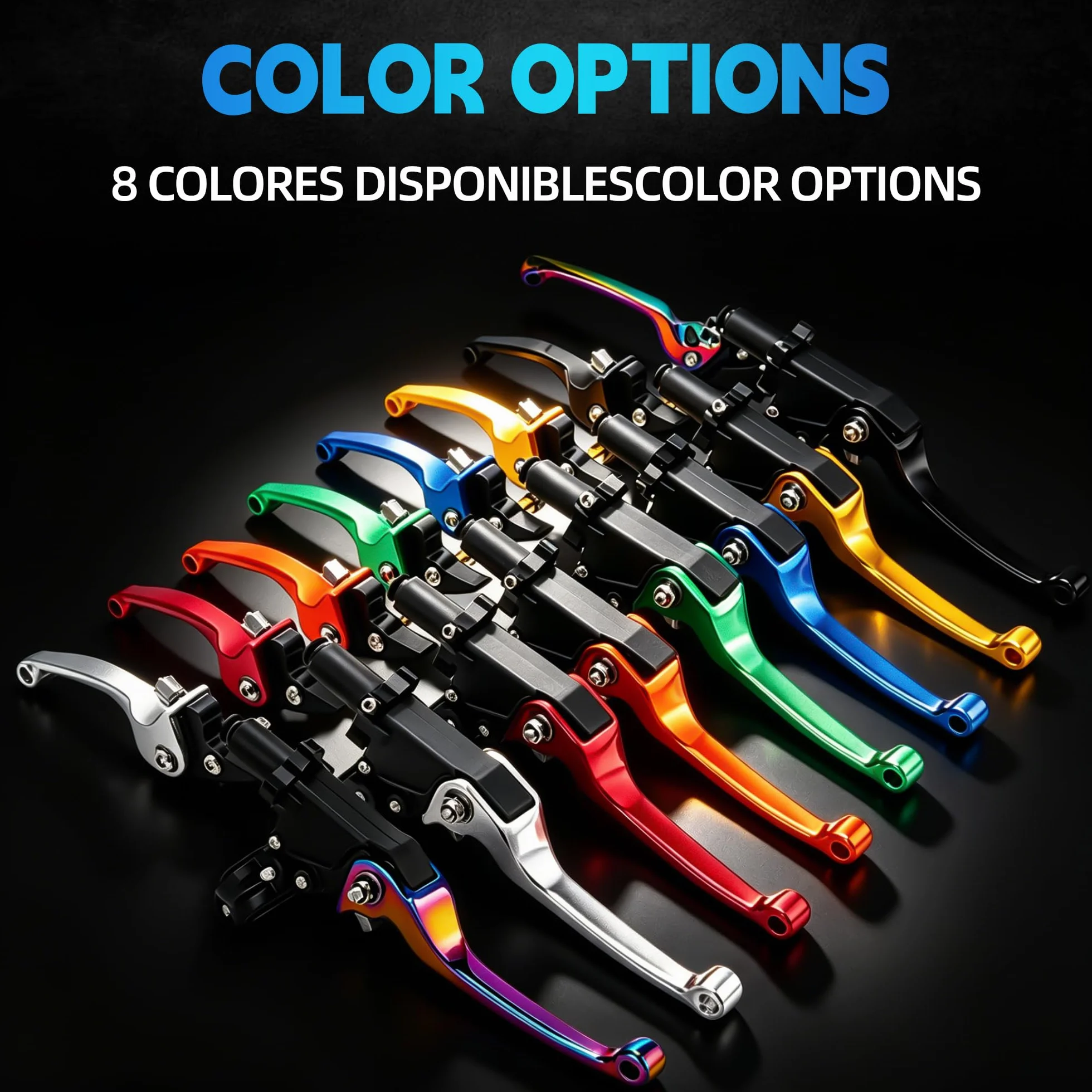Leva frizione freno pit bike 1 coppia 7/8" 22mm alluminio forgiato pieghevole per 50CC-150CC CRF XR 90/110/125/140/150cc Pit Dirt Bike ATV Mini Bike Rosso