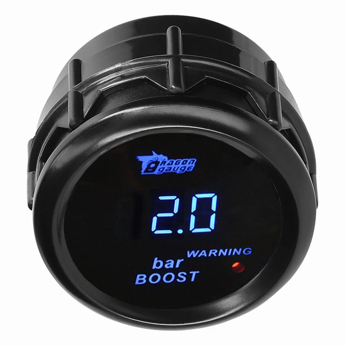 Indicatore di Boost per Auto 52mm Turbo Boost Manometro Con Sensore 12V Blu Luce Digitali Turbo Pressione Strumenti Calibro Spinta Gauge Misuratore -1 a +3 Bar