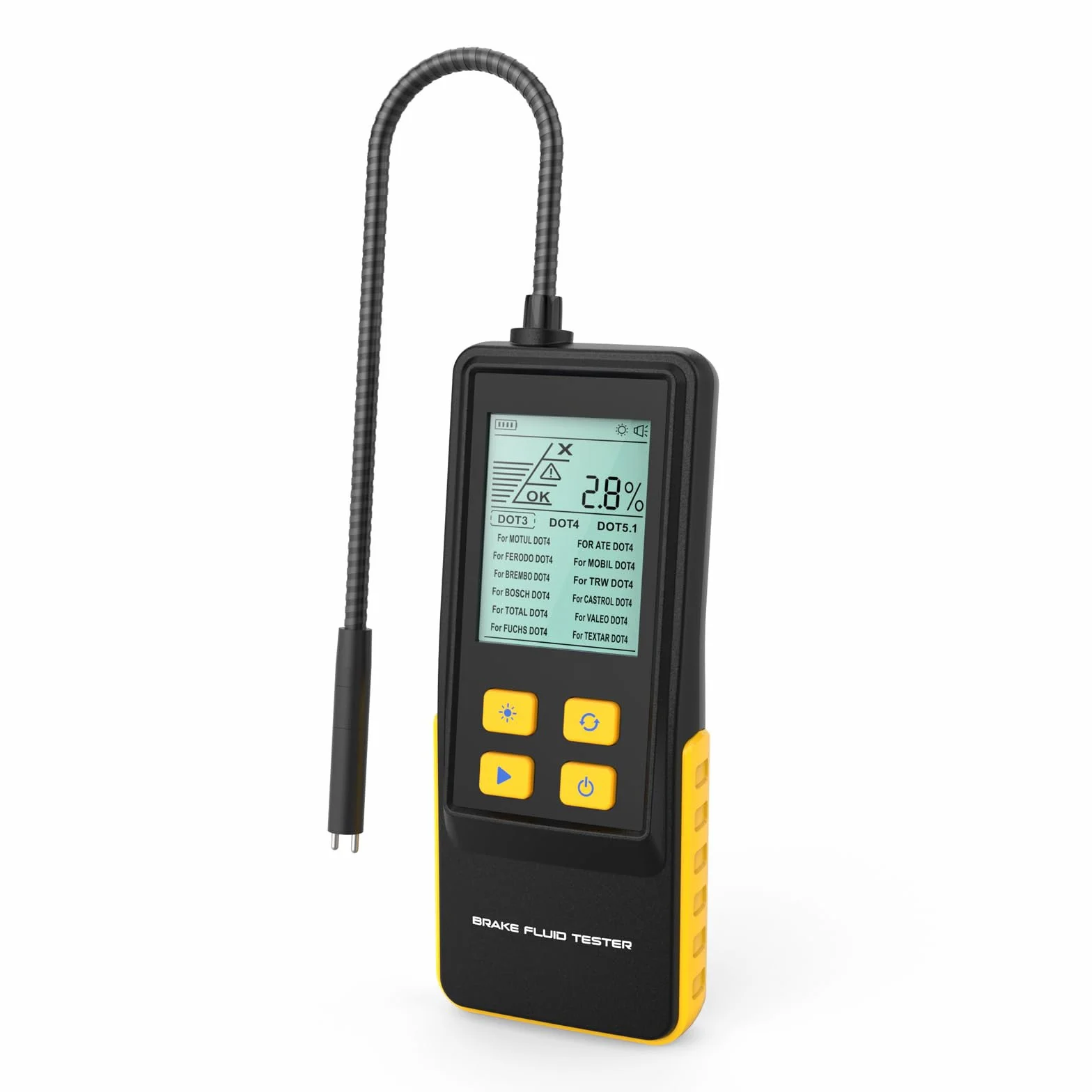 Tester del Liquido dei Freni BELEY con Schermo LCD e Analizzatore Umidità Olio per DOT3 DOT4 DOT5.1