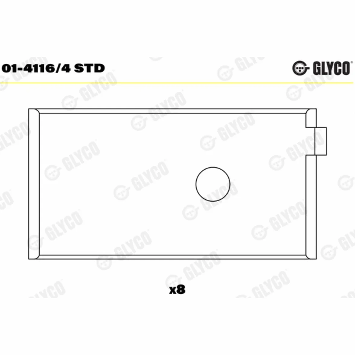 Glyco Bronzina Di Biella 01-4116/4 STD