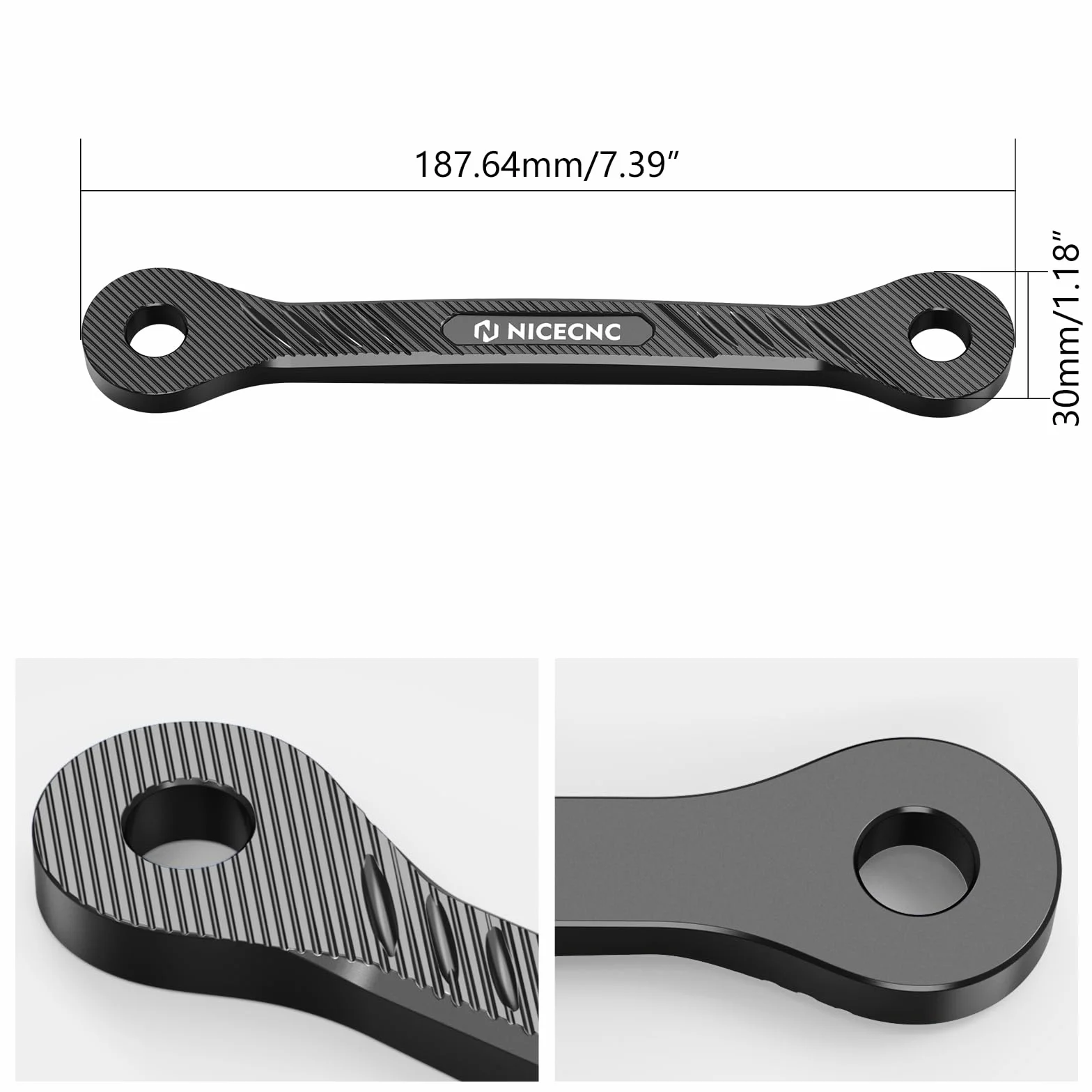 NICECNC Link di abbassamento in alluminio billet 38 mm per Yamaha Tenere 700 XTZ700 2019-2023