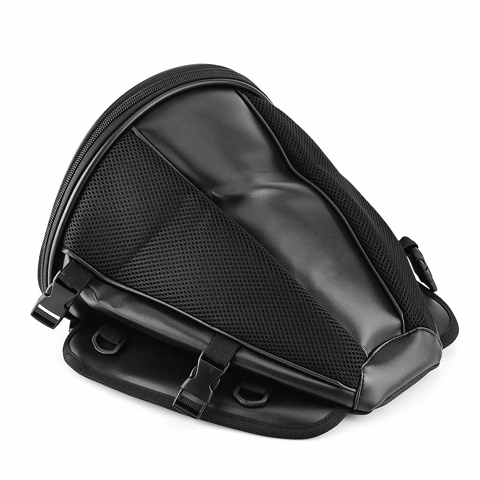 Luocute Borsa Moto Impermeabile, Borsa Sportiva Trasporto Sedile Posteriore, Borsa Coda per Telefono Chiavi Nera