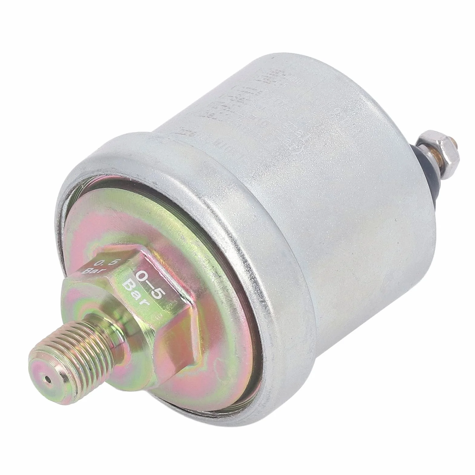 Sensore di Pressione Olio Motore in Ottone, M10x1 Filettatura Maschio 1/8NPT, Alta Pressione 0-5 bar, Resistente al Calore