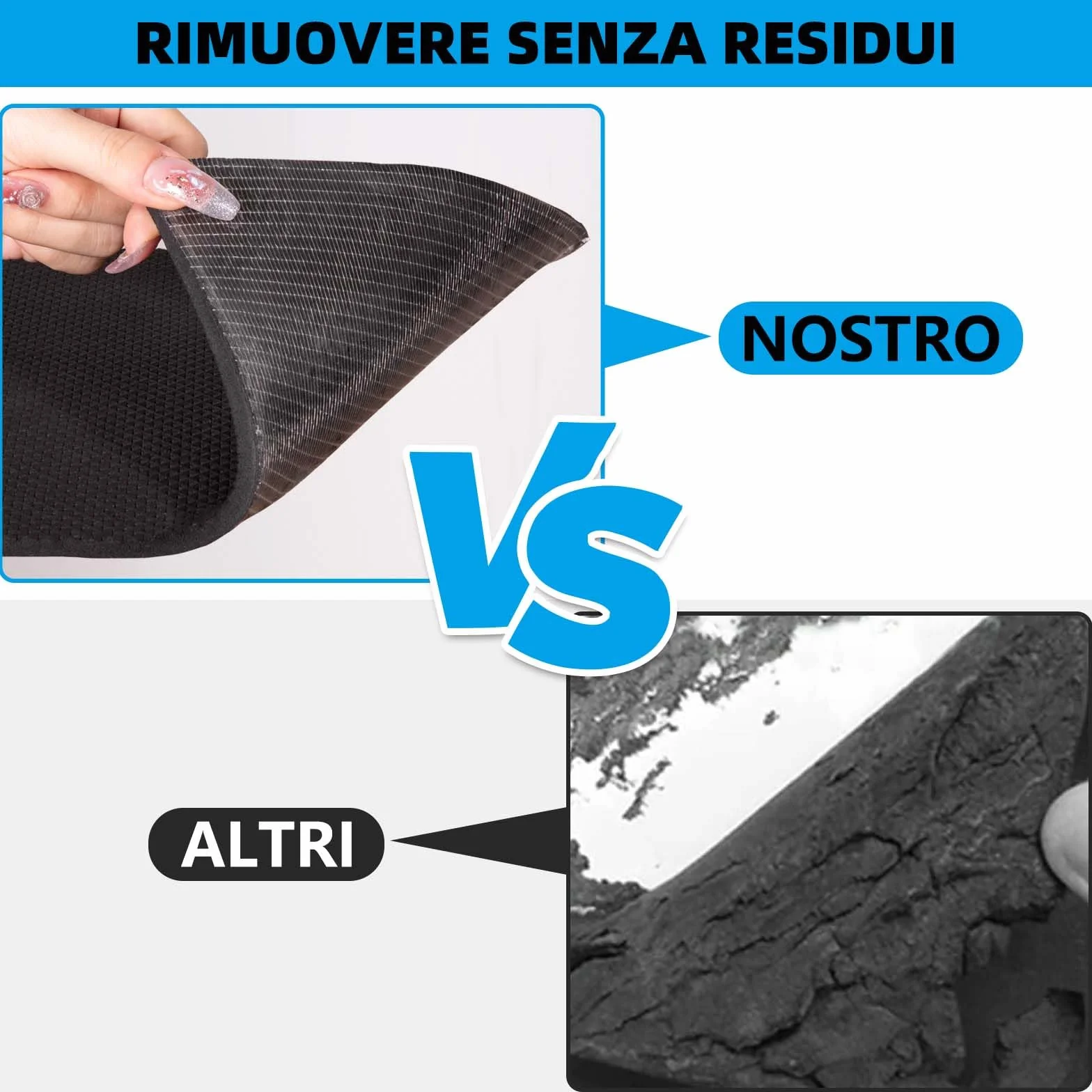 Spurtar Paracolpi Garage Gommapiuma Paracolpi Portiere Auto, Paraspigoli Muro Protezione Paraurti Auto per Esterno Accessori Automobile Gomma Adesiva, 4000 X 200 X 6,5 mm