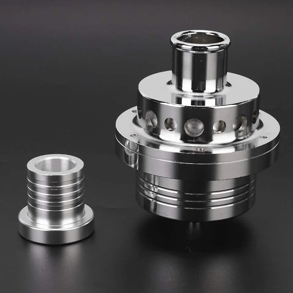 Qiilu Valvola di Soffiaggio Turbo BOV Sound Simulator Kit per A4/B5 Argento