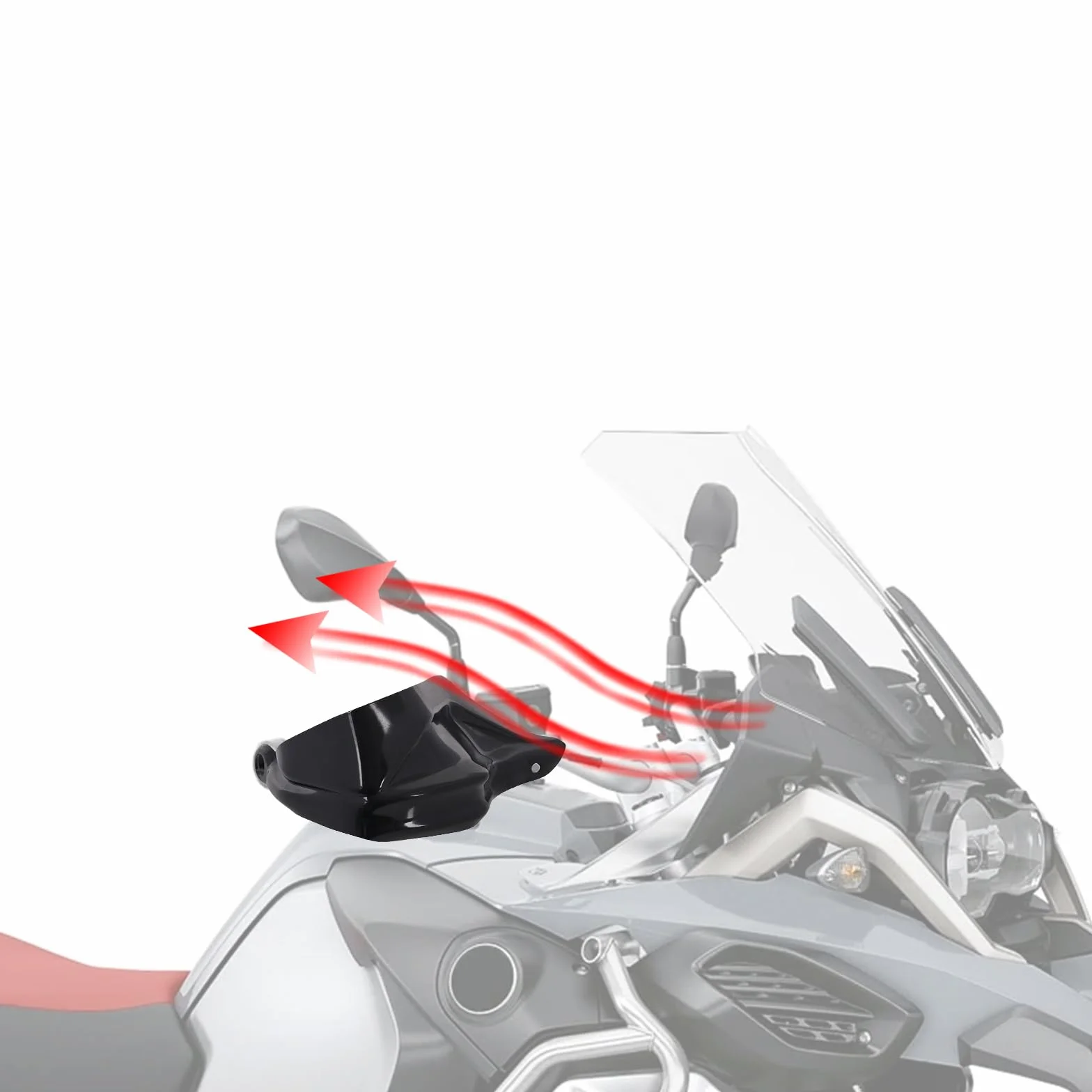 Parabrezza per Mani Moto Protezione Antivento Plastica F800GS R1200GS R1250GS S1000XR G310GS G310R Adventure Nero