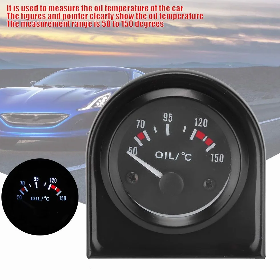 Kit Indicatore Temperatura Olio Display LED 52mm 50-150℃ per Auto