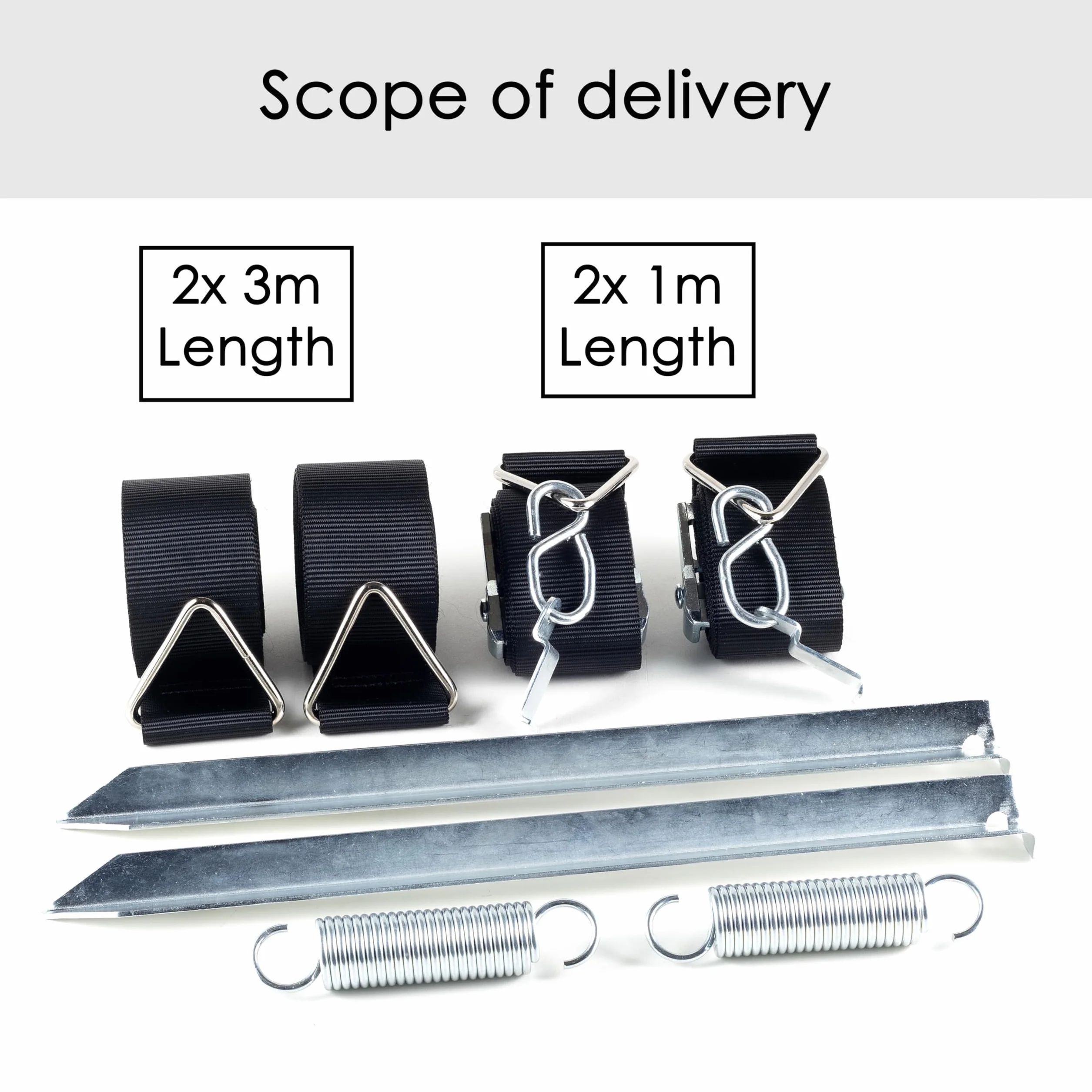 Thule Omnistor set antitempesta tenda da sole camper 2 ancoraggi 35 cm 2 cinghie tensione 2 molle 1 custodia