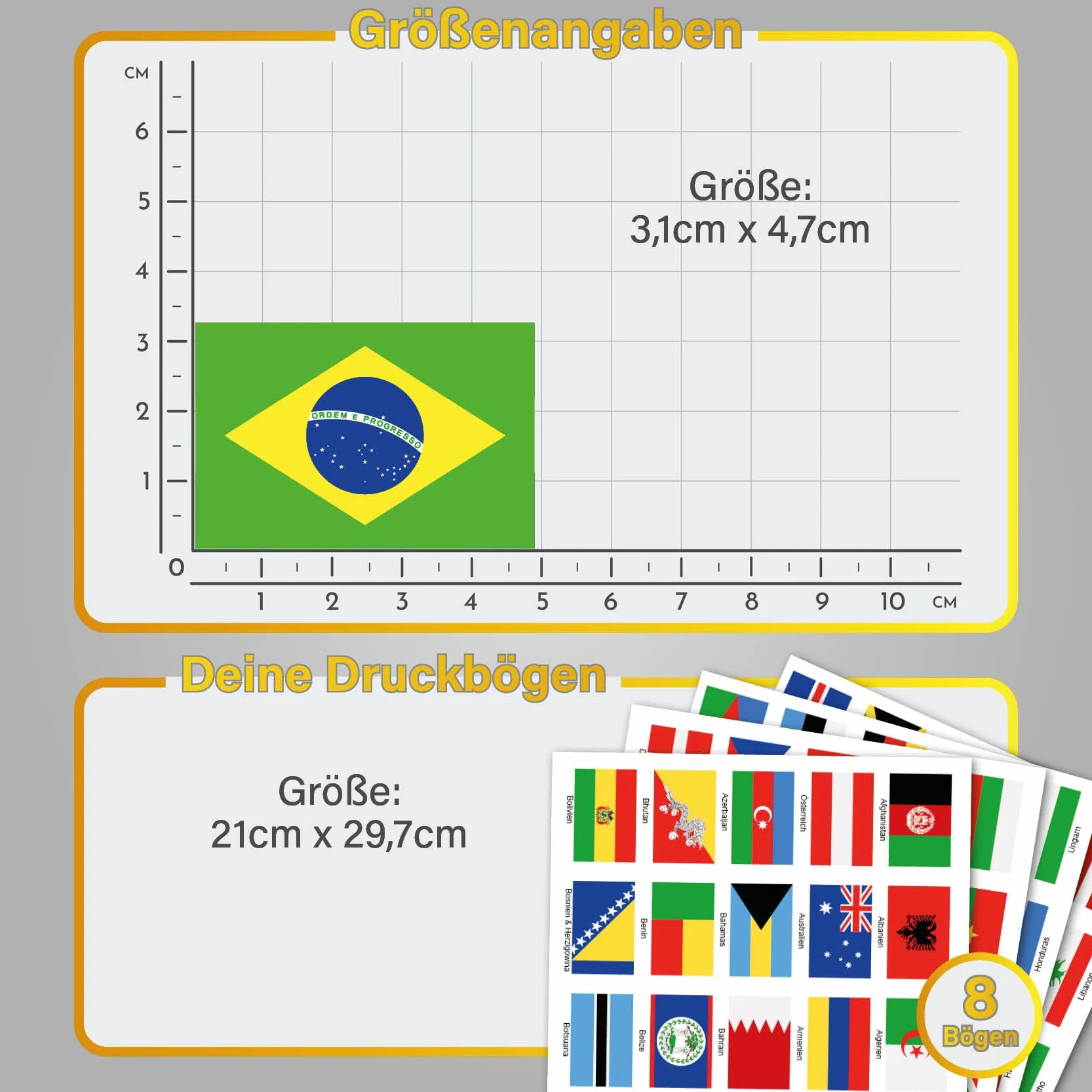 200 bandiere nazionali adesive 4,9x3,3 cm per modellismo, biciclette, auto e moto