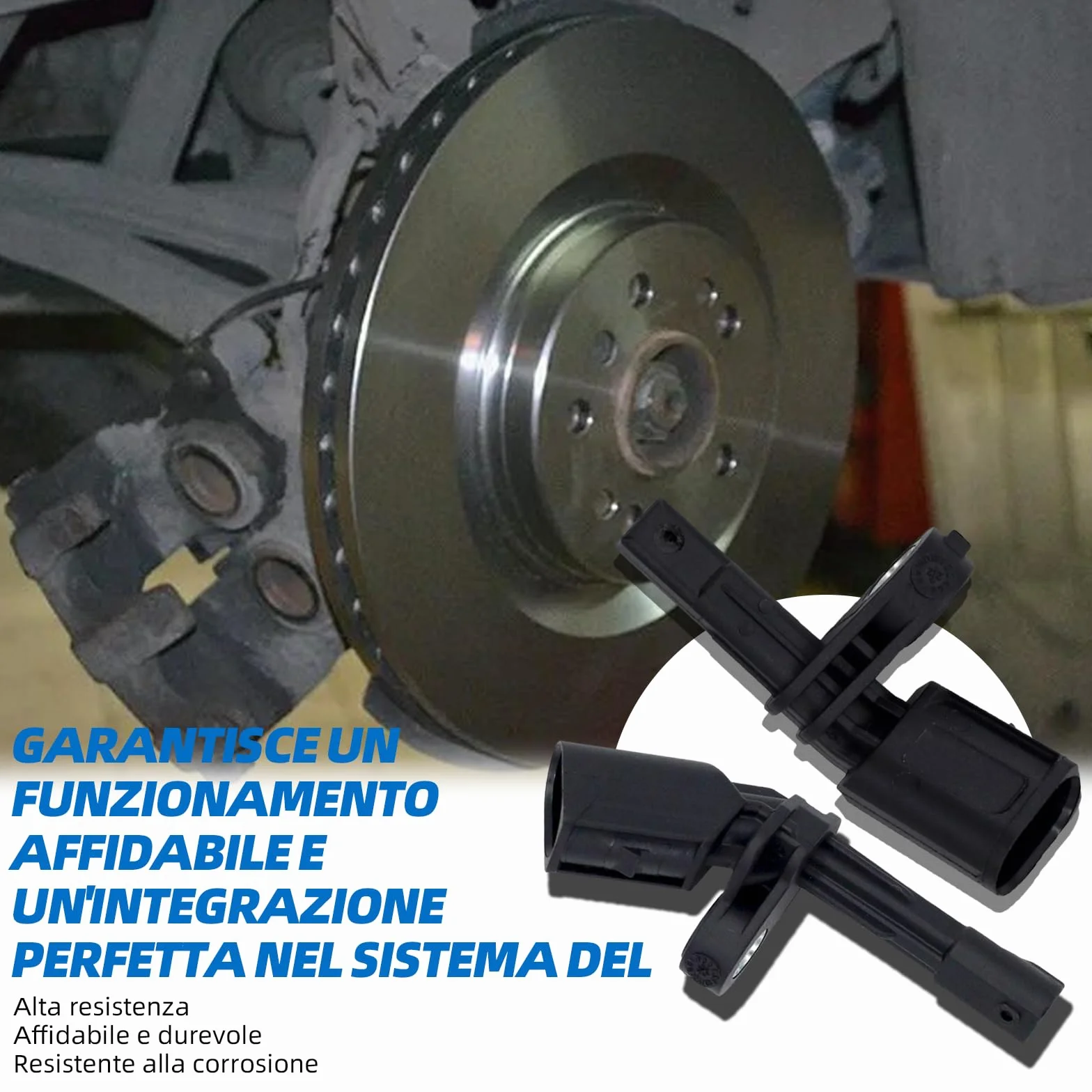 Sensore di velocità ABS anteriore posteriore sinistro destro compatibile con VW Golf V VI Audi A3 8P Skoda Octavia 1Z VW Passat B7