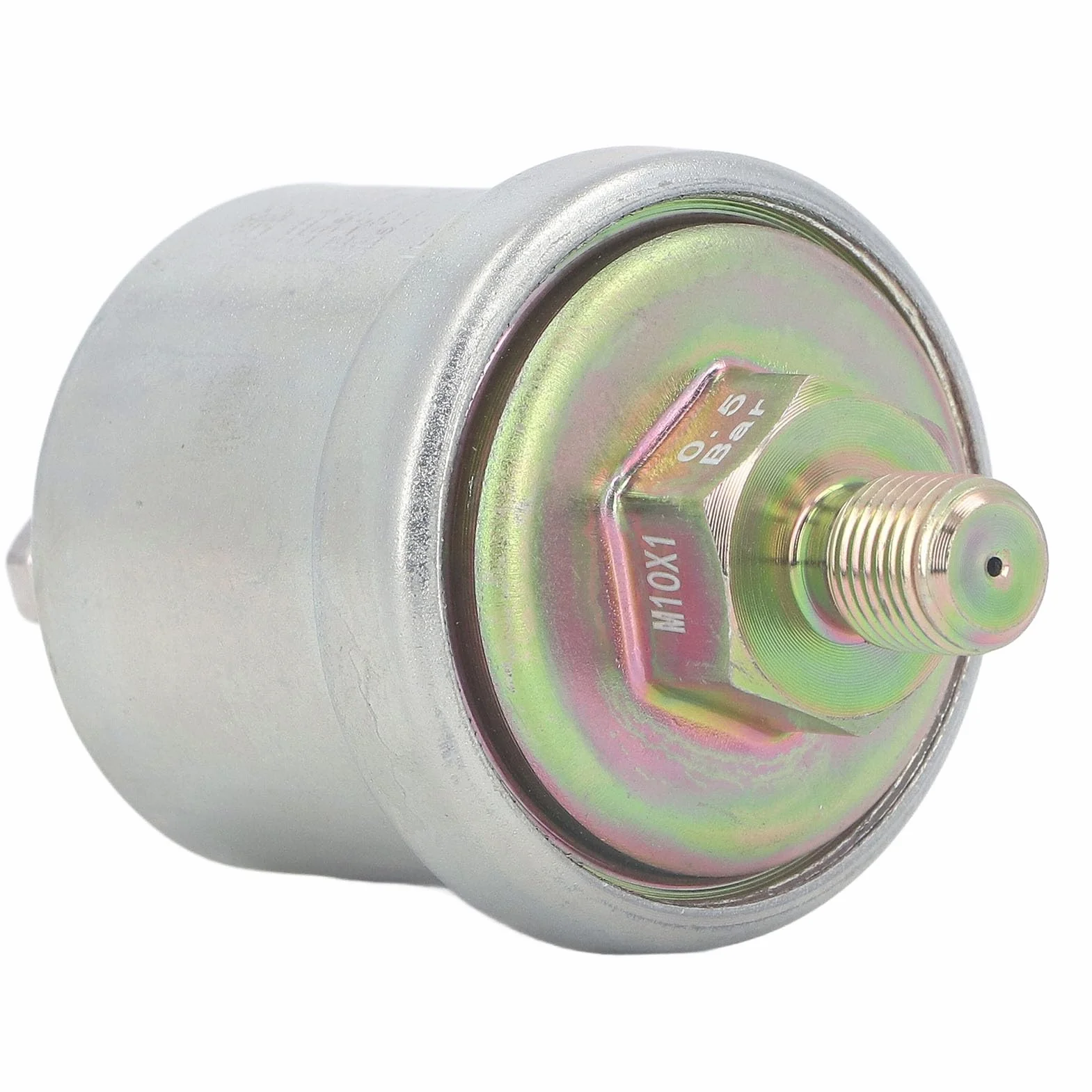 Sensore di Pressione Olio Motore in Ottone, M10x1 Filettatura Maschio 1/8NPT, Alta Pressione 0-5 bar, Resistente al Calore