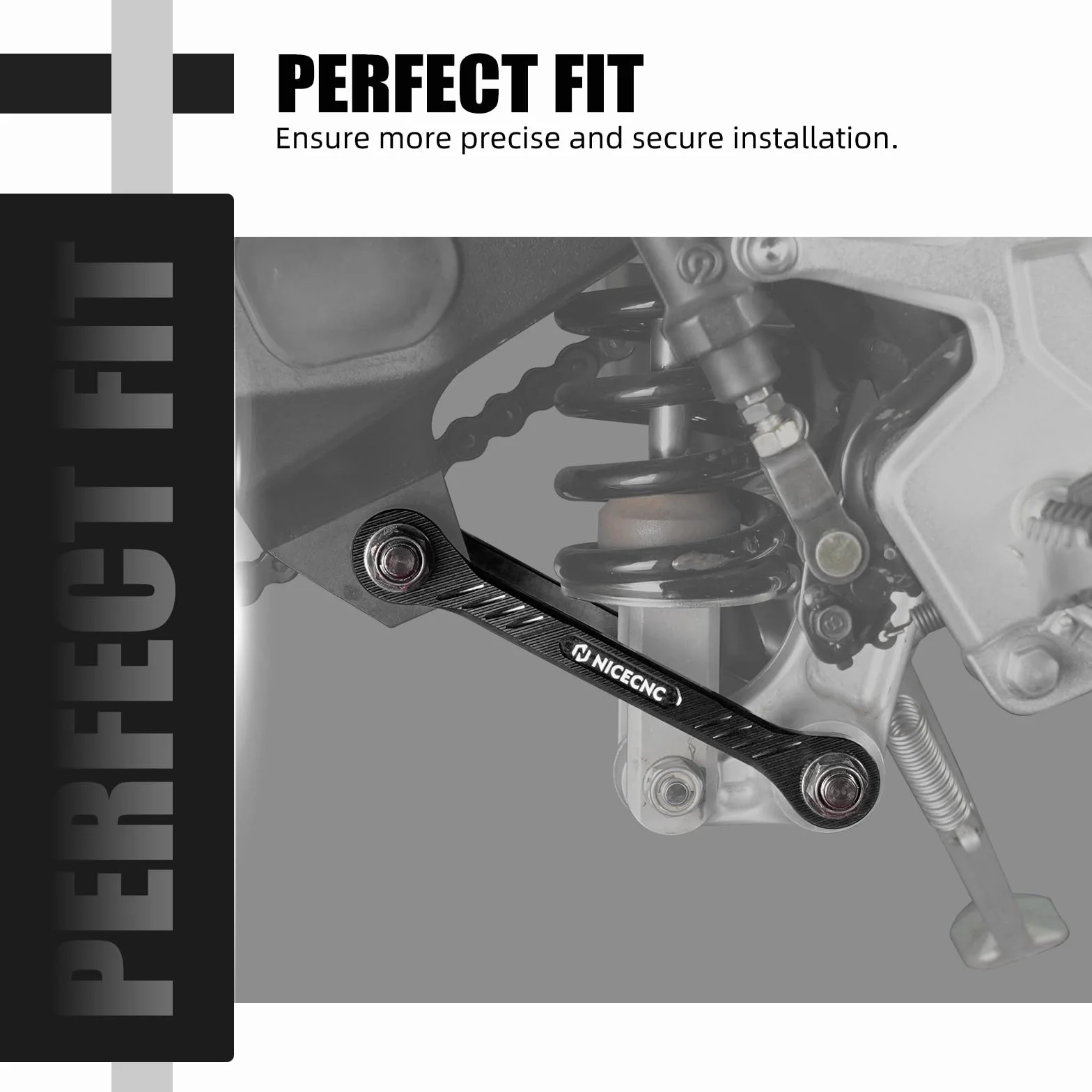 NICECNC Link di abbassamento in alluminio billet 38 mm per Yamaha Tenere 700 XTZ700 2019-2023