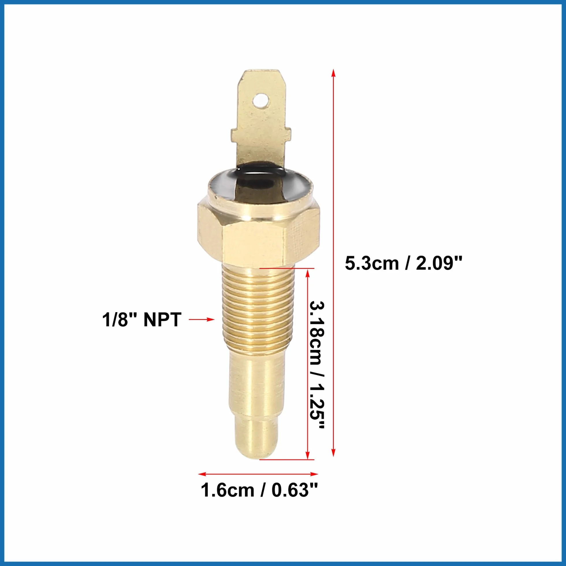 ABSOPRO Radiatore Ventola Termostato Interruttore 1/8" NPT 210° acceso 195° spento