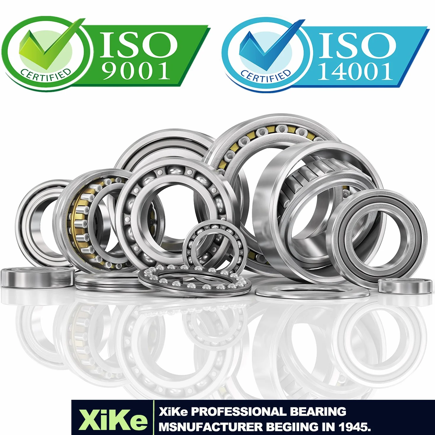 XiKe 2 set adatto per kit di cuscinetti per mozzo ruota da 1-1/16 ", L44649/L44610 e 12192TB guarnizione OD 1,980", copertura antipolvere e coppiglia, rotativo silenzioso ad alta velocità e durevole.