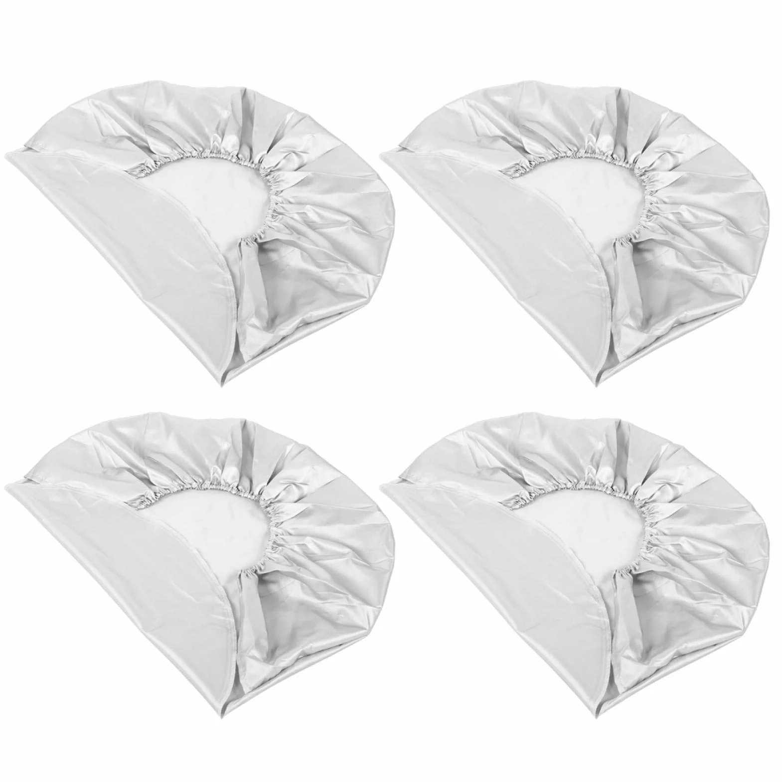 Copertura di protezione per pneumatici impermeabile in fibra di poliestere argento 27-29 pollici auto Jeep RV SUV rimorchio