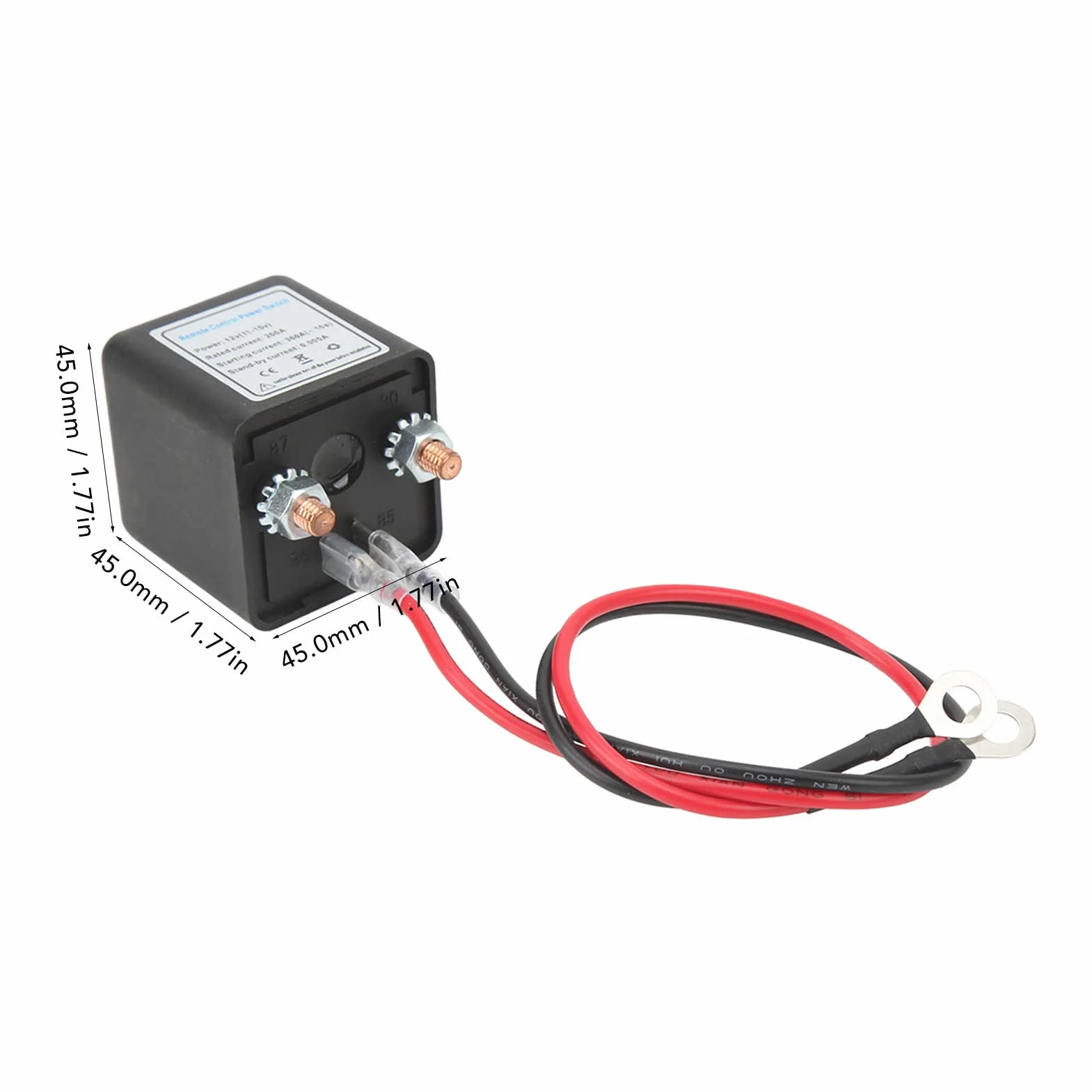 DC12V Interruttore di Disconnessione della Batteria a Distanza con Telecomando per Auto Barca Marine Camion, Interruttore Sezionatore Batteria Master con 2 Clip Per Batteria, Terminale in Rame(#2)