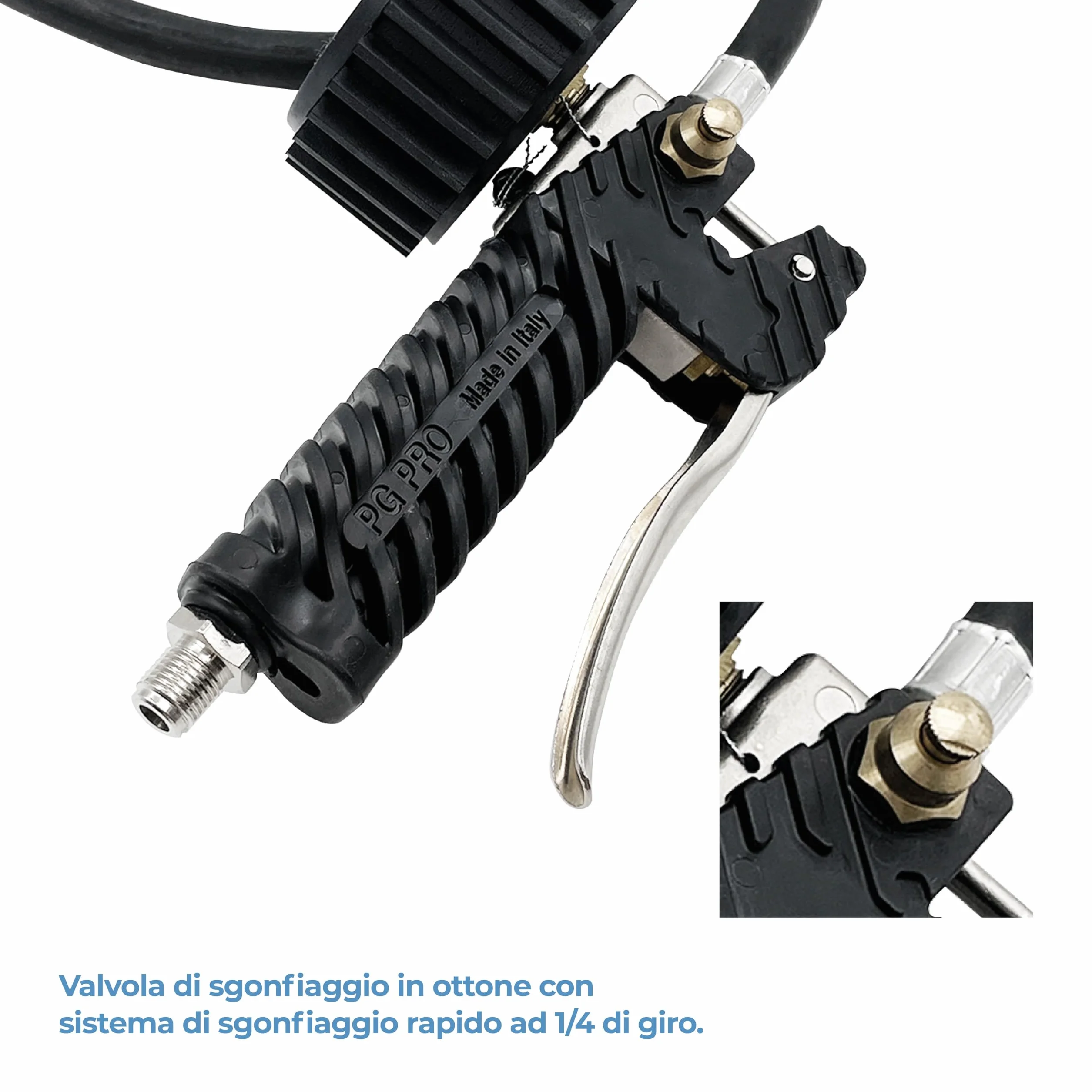 Tetrax Walmec Pistola per gonfiaggio pneumatici omologata - Walmec 50108/O