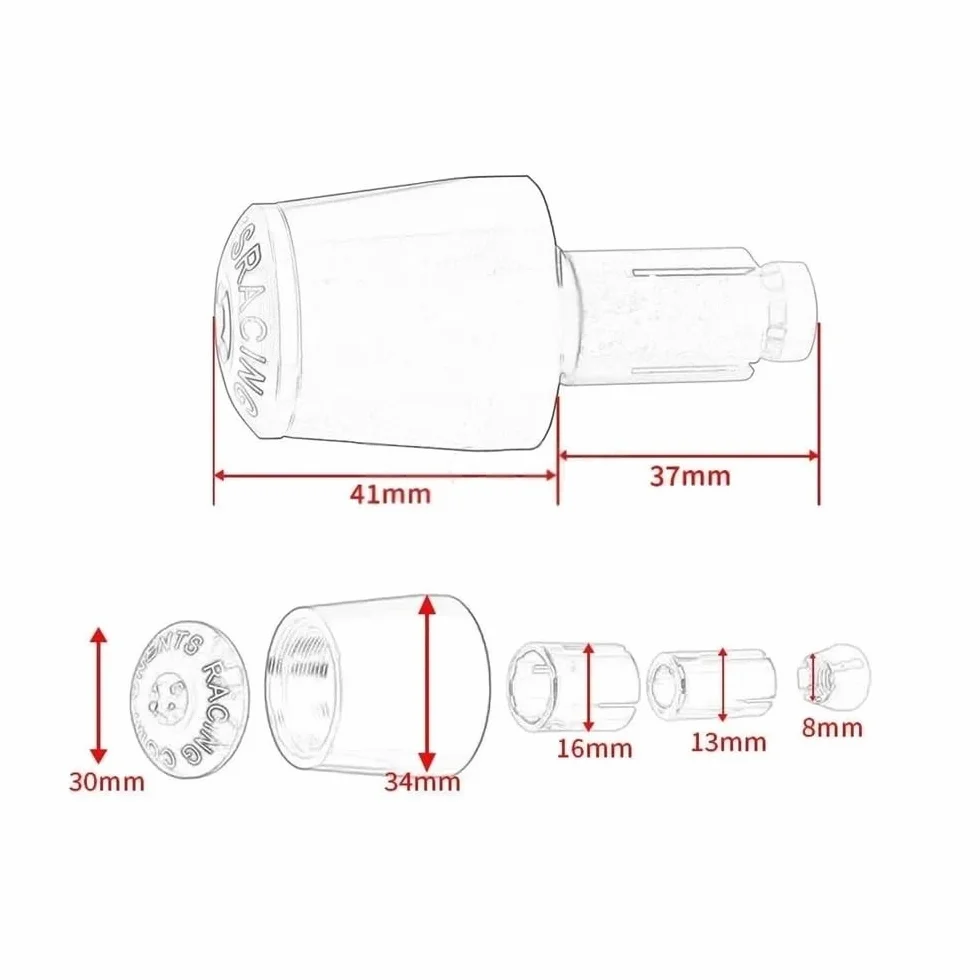 Per Ho&nda CBR 125 150 250 300 400 500 600 650 900 929 954 1000 1100 R RR Terminali Manubrio Manopole Tappi Manubrio Per Moto Manubrio Blocco Tappos