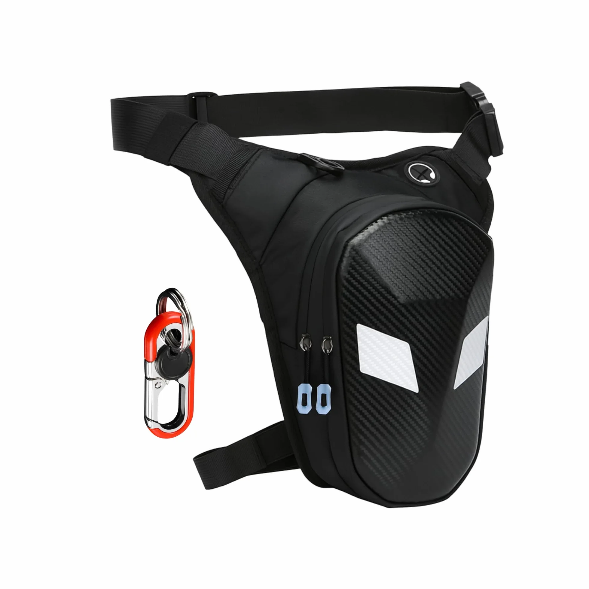 Marsupio da Gamba Tattico Impermeabile per Moto Uomo – Borsello Gamba Resistente con Copertina Rigida