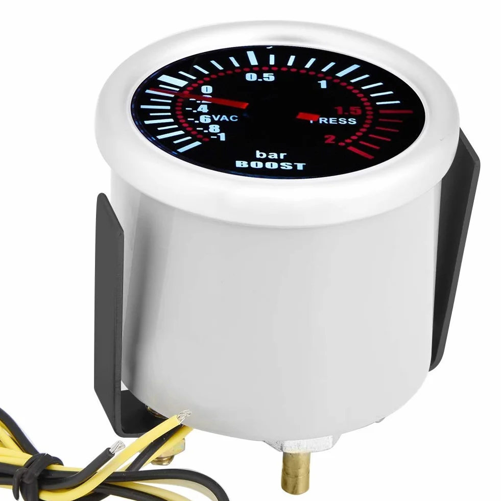 Misuratore PSI, 2 "12V Kit universale per misuratore di carica turbo anteriore digitale 12V 12V