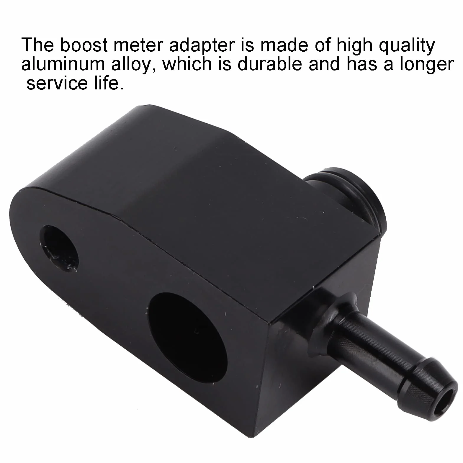 SUNGOOYUE Adattatore del Sensore di Pressione dell'Adattatore per Aumento Booster in Lega di Alluminio Sostituzione in Lega di Alluminio per S R55 R56 con compatibilità del Tubo 4 Mm