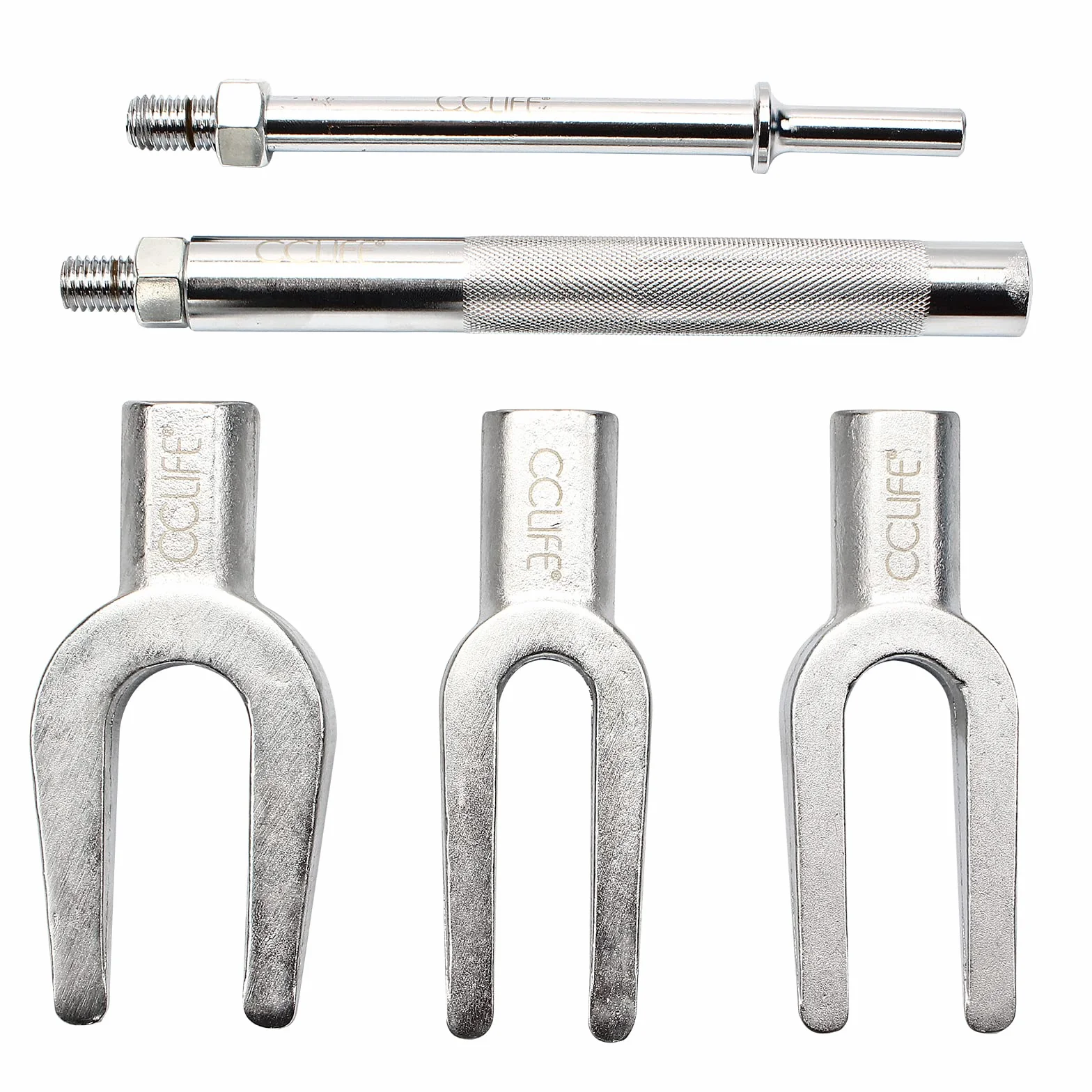 CCLIFE Estrattore Giunti Sferici a Forcella Kit 5 Pezzi 17-23-28mm