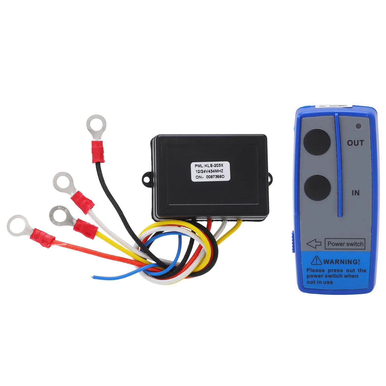Aramox Universal Wireless Remote Control Kit for Winch 12V/24V 434MHz Receiver Truck ATV SUV
