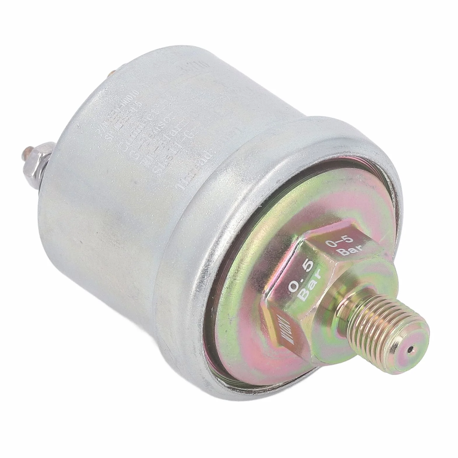Sensore di Pressione Olio Motore in Ottone, M10x1 Filettatura Maschio 1/8NPT, Alta Pressione 0-5 bar, Resistente al Calore