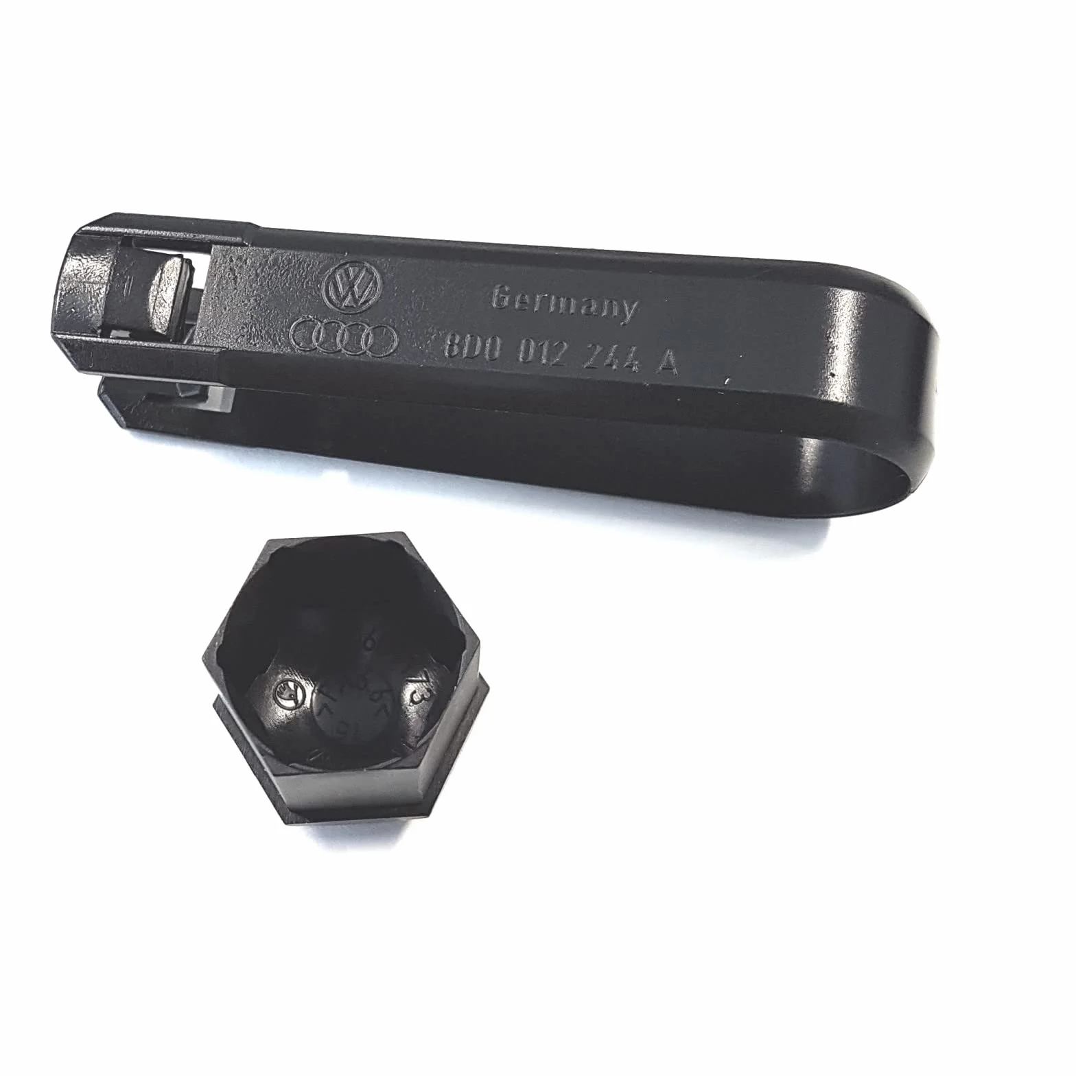 Skoda Tappi per Bulloni Ruote Nero Lucido Viti Standard 000071215P041