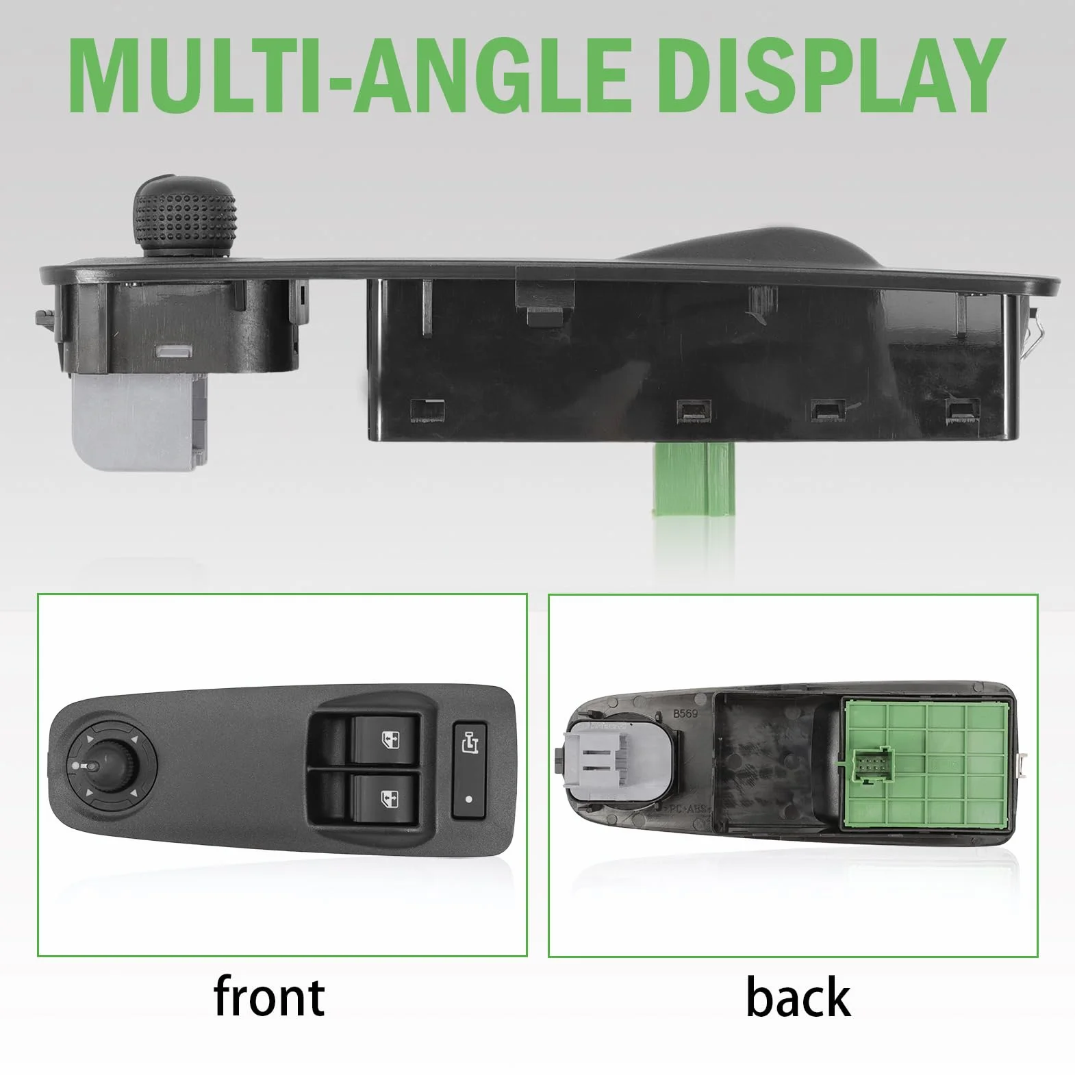 Interruttore alzacristalli console lato guida compatibile Jumper II Ducato III Boxer 735532905 1608705680 1606921480