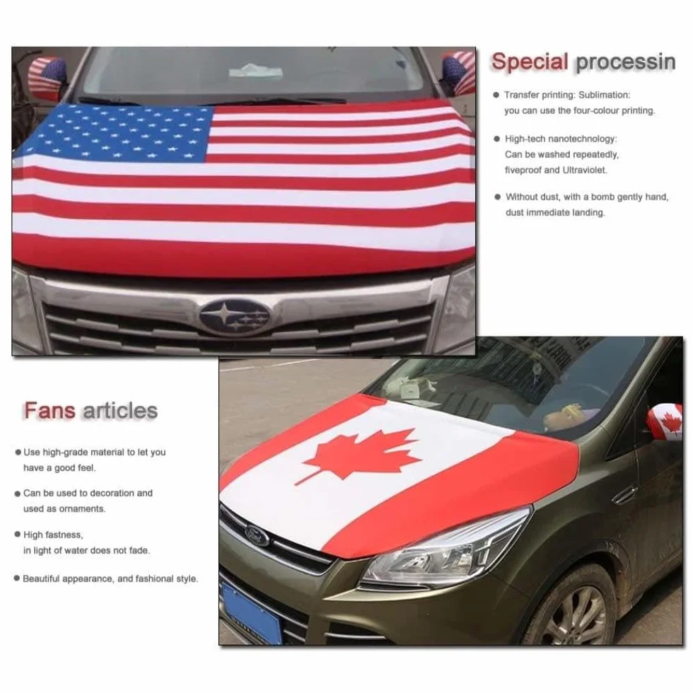 Moda Protezione Cofano Bandiera Bosnia Ed Erzegovina - Copri Cofano Auto 3.3×5Ft Tessuti Elastici