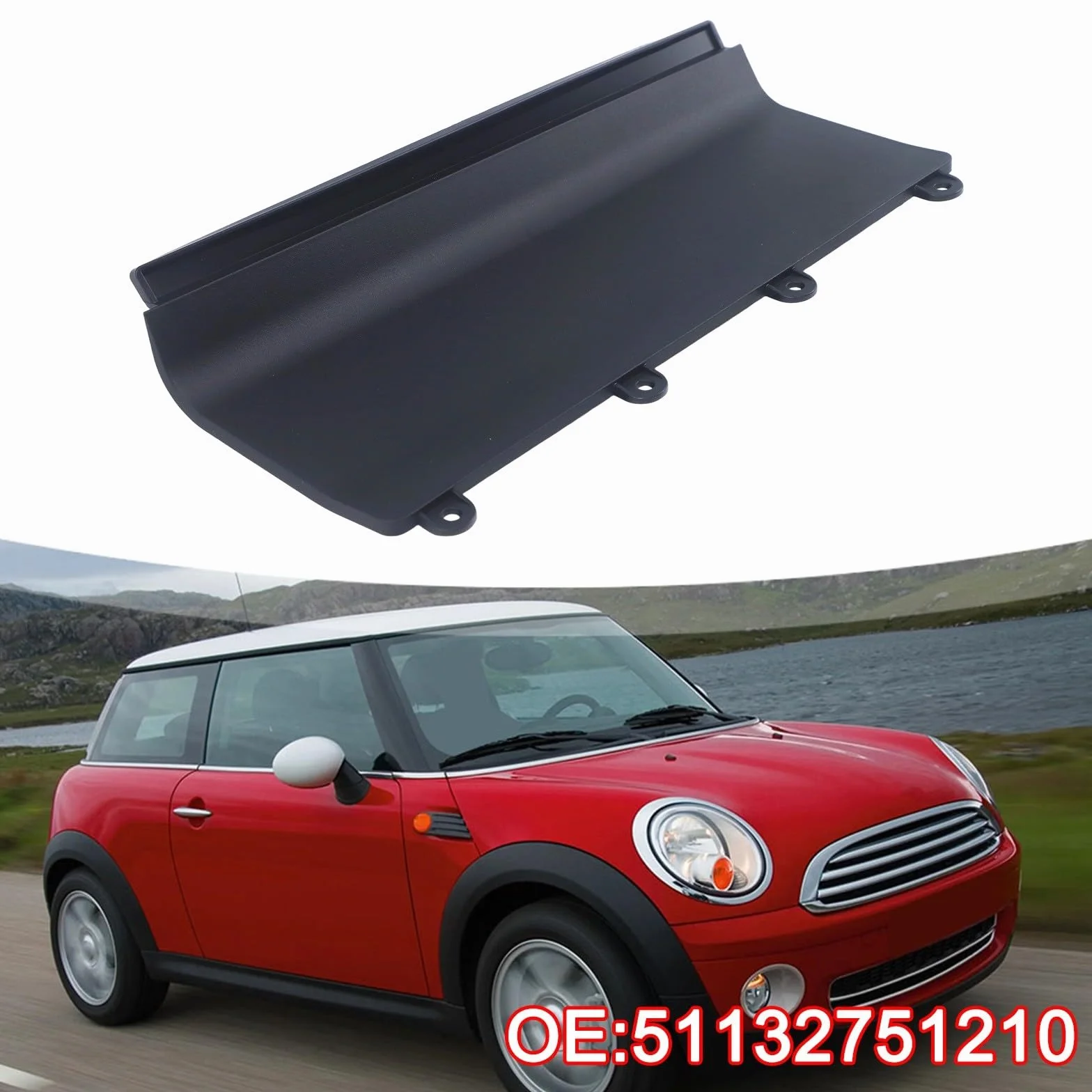 Piastra copertura tergicristallo parabrezza MINI Cooper R55 R56 R57 2007-2015 51132751210